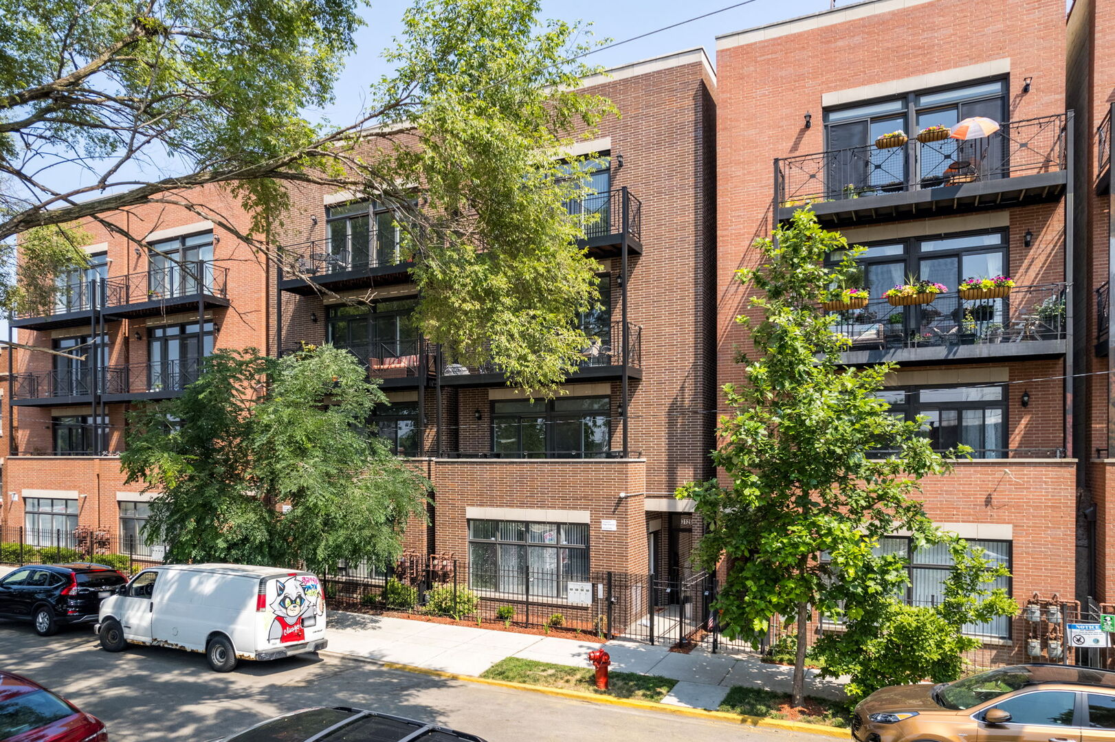 Beautiful 3BR/2 bath with open concept kitchen with unobstructed private deck with views of Chicago skyline. Watch the breathtaking sunsets from the deck or from the living room balcony. Kitchen is open to living room and features quartz counter tops, and peninsula. Primary bedroom has an suite bathroom with beautiful walk-in shower , modern glass shower doors and soak in tub. Washer/dryer in the unit. Building features gated parking spot that comes with the unit, new deck and roof. Fantastic location close to the park, public transit, restaurants, expressway and more! Investor friendly - no rental cap!