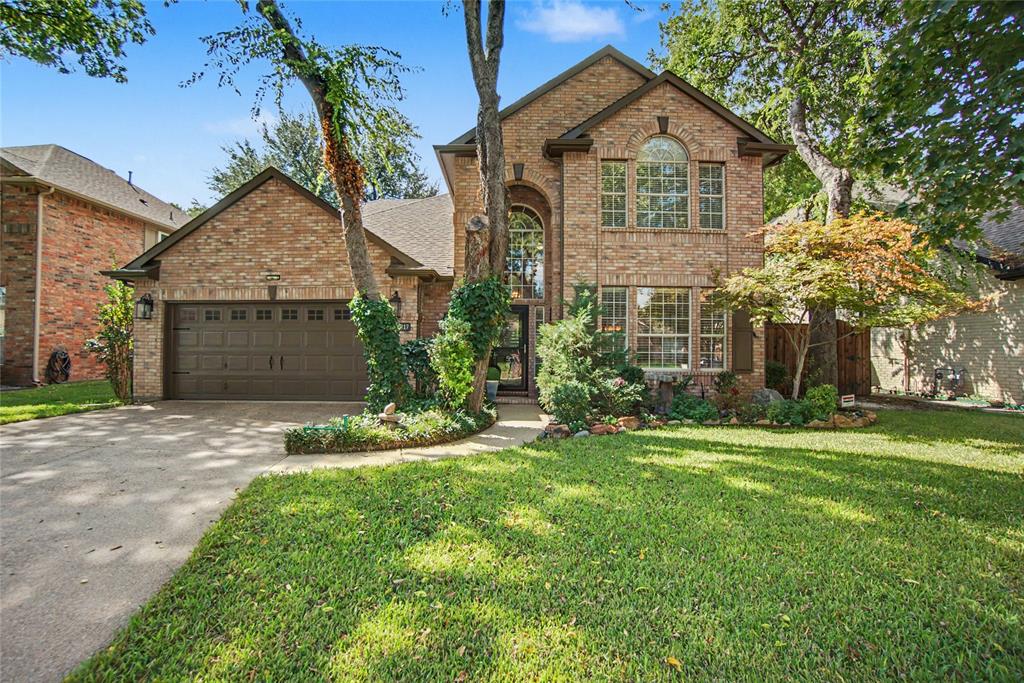 Once you move into Plantation Resort your family life centers here- the Club at Frisco Farms features a community pool, tennis and pickleball courts. The Golf Course has been extensively renovated by Arcis Golf renamed Plantation Farms, a public 18 Hole Golf Course where all your friends and family can play. As featured in Dallas Morning News, this home has been reimagined with trending light hardwoods, lighting and neutral tones see the gallery-style Foyer wfront living and dining.The 2nd bedroom down is located at the end of the foyer, with hardwood floors, closet. Updated Chef’s Kitchen-seller installed Quartz countertops, fresh white cabinetry, central island, See the expansive breakfast bar and casual dining space for entertaining. Includes a recent Samsung Bespoke Refrigerator, matching dishwater. Kitchen opens to the family with two-story ceilings, panel windows, trending light wood floors and a stunning mantled fireplace. The downstairs Primary is private and spacious with hardwood floors, a sitting area -window seat with zebra shades. The spa-like bath has two vanities, corner tub and glass framed separate shower.  UPSTAIRS: The staircase has hardwood steps leading upstairs with stylish art niches for displays. There is a Living room with wood floors and an overlooks. Plus a separate Gameroom which could be remodeled for a second Primary. The Gameroom is huge-space for media, pool table and exercise equipment. Bedrooms 2 & 3 are split and private,located on its own side. The full bathroom is off a private hallway,conveniently located between both bedrooms. On the second floor, see the huge Texas walk out basement. Equipped with a Whole-Home Generator, Roof & Gutters replaced in Dec 2020, Leaf Filter Gutter Guards 2025, and Dual HVAC units Lenox 2024, Trane 2022. Out-door living with a wisteria covered Pergola, porch swing, plus a side heated greenhouse. Forest-like lush landscaping with hardscaping. 5th Hole golf views. VOTED YARD OF THE MONTH...TWICE!