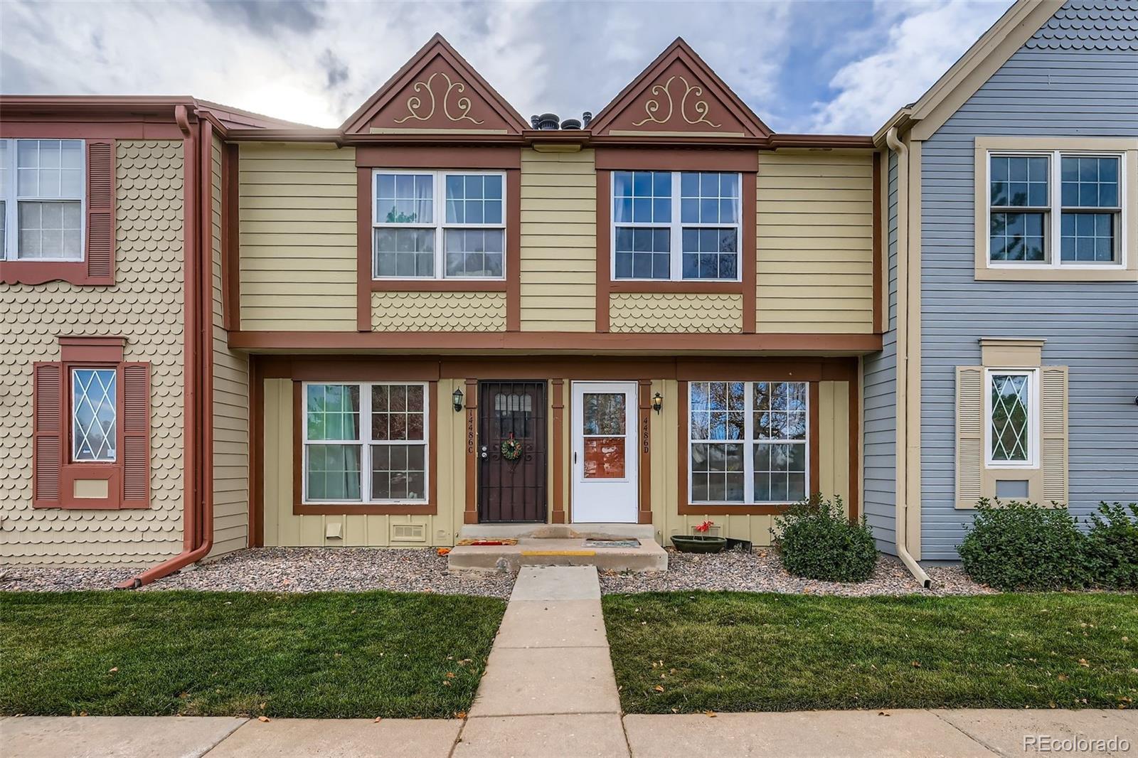 Great location!  Low maintenance living – just lock up and go.  Perfect for yourself or as an investment property.  Both front and rear of the unit face open green space areas. This charming two-story townhome features a main floor living room, dining room, kitchen and half bath with 2 upper bedrooms, full bath and laundry. Update to your own personal tastes.  Conveniently located close to lightrail, major streets, dining, shopping, entertainment and other amenities.  This is a great opportunity – don’t miss it.  Welcome Home!