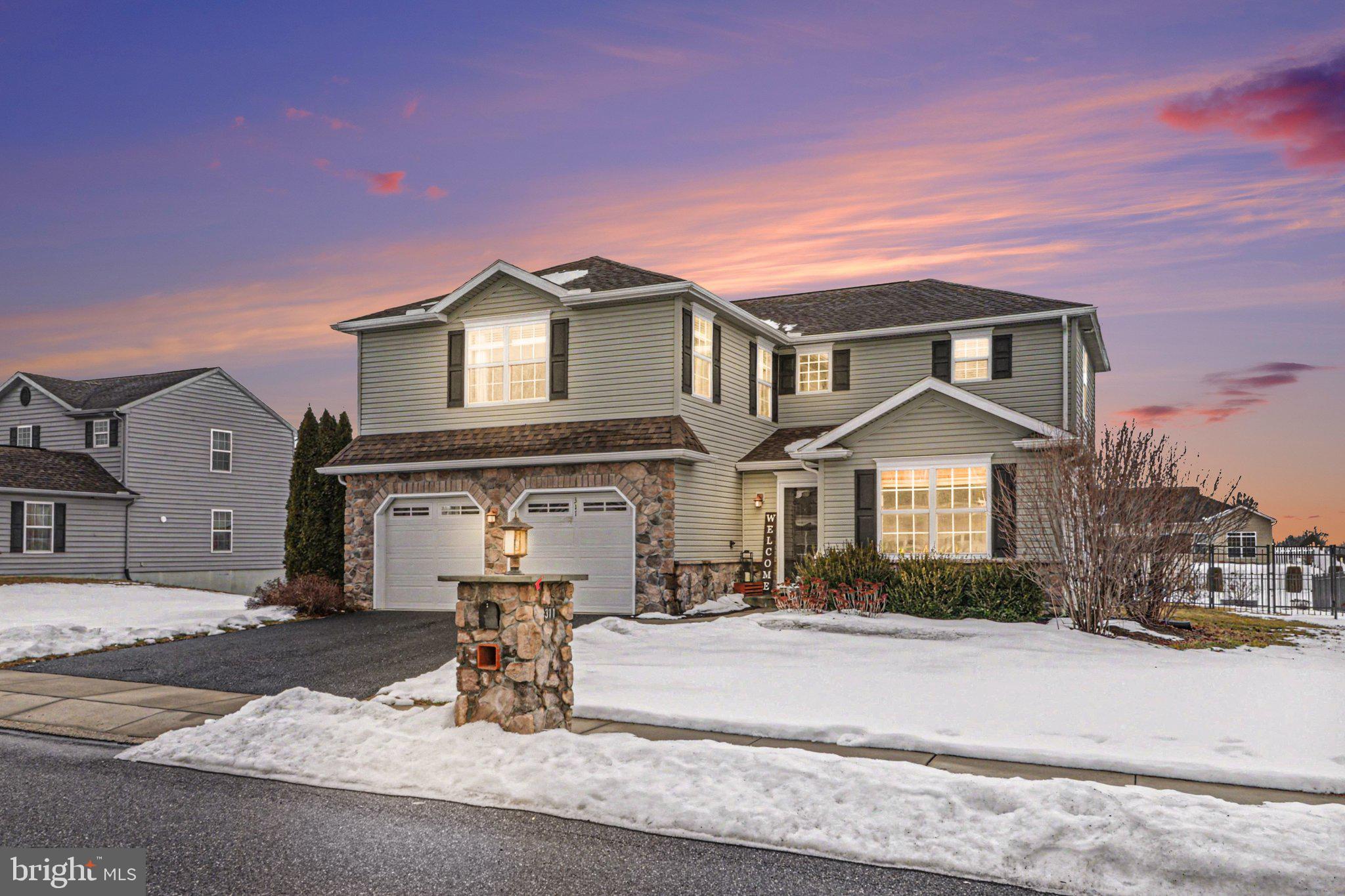 Welcome to easy living in the heart of Bumble Bee Hollow, where comfort, community, and thoughtful upgrades come together. This spacious 4-bedroom, 3.5-bath home offers an open, inviting layout designed for both everyday living and entertaining. From the moment you step inside, the hardwood entry sets the tone, leading you into bright, connected living spaces that feel both open and welcoming.The kitchen anchors the home with granite countertops, custom mocha cabinetry, and a layout that keeps everyone connected, whether you’re hosting friends or enjoying a quiet night in. Upstairs and throughout, there’s room for everyone to spread out, with generously sized bedrooms and flexible space to fit your needs.Step outside and you’ll find where this home truly shines. The backyard has been transformed into a private retreat with a fully fenced yard and a covered patio, perfect for morning coffee, evening dinners, or simply relaxing in any weather. A gas fireplace adds warmth and charm, creating a cozy atmosphere inside, while major updates like a new gas HVAC system (2023), new dishwasher, garbage disposal, storm door, and added landscaping mean the big-ticket items are already taken care of.Living in Bumble Bee Hollow means more than just a beautiful home; it’s a lifestyle. Residents enjoy access to a community fitness center, swimming pool, walking trails, basketball court, and bark park, making it easy to stay active and connected. Conveniently located near shopping, dining, and major commuter routes, this home offers the balance of neighborhood living with everyday convenience.Move in, relax, and start enjoying all that this home and community have to offer.