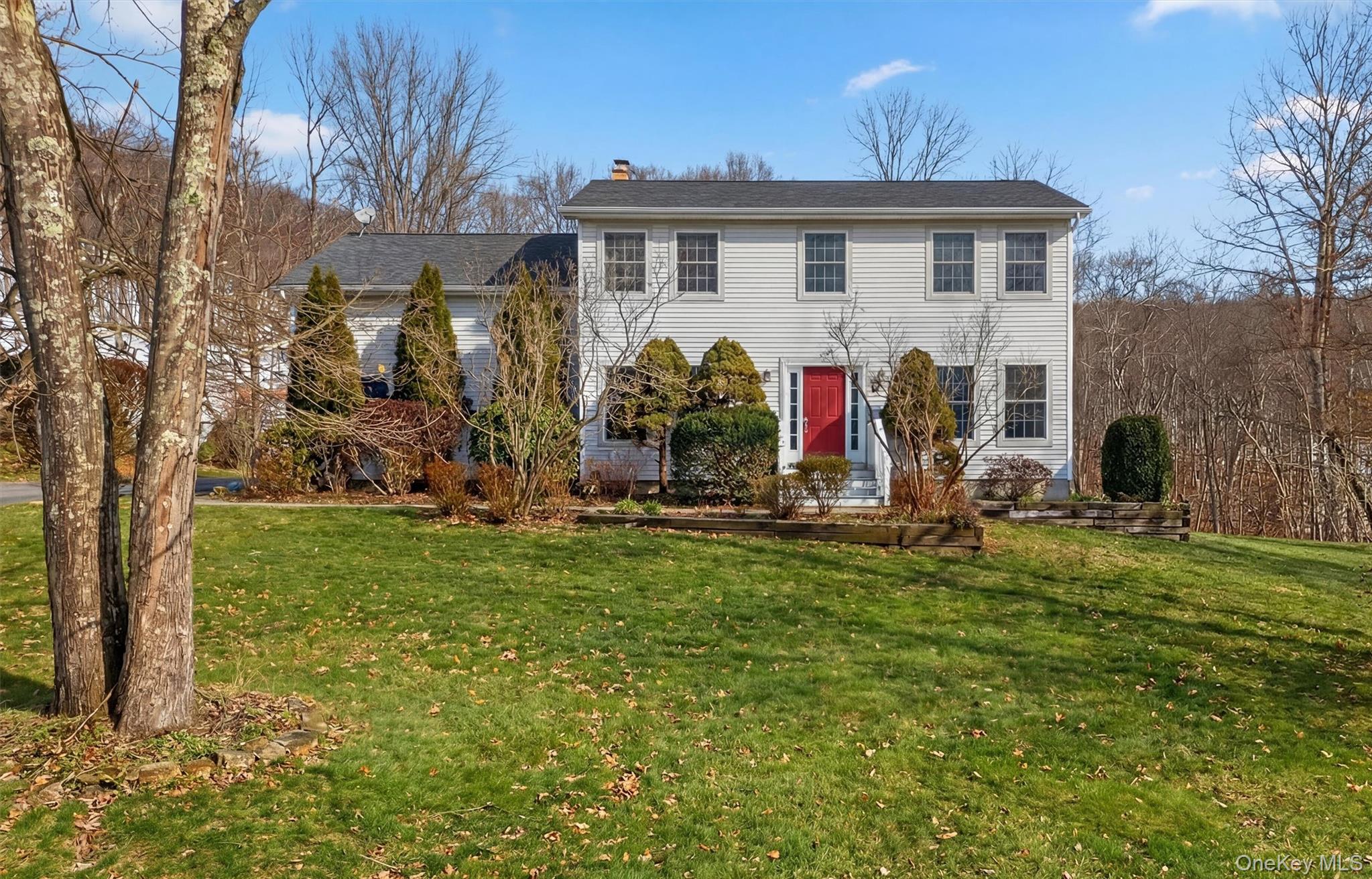 Welcome to 8 Cardinal Court in Tuxedo! Tucked away on a scenic road, privately set on an acre of property, this home offers three bedrooms PLUS a huge second-floor bonus room with a vaulted ceiling that could be another bedroom, guest suite, home office, gym, playroom….the possibilities are endless! This home has a beautiful stone patio overlooking a small pond with goldfish. There is a finished basement plus a large storage room in the lower level. Central air, central vac, generator. LOW taxes. Easy access to Sterling Forest or Harriman State Park. Short ride to Mt. Peter Ski Area, Warwick’s wineries, local golf courses, and shopping. Minutes to the Tuxedo Train Station with train service to NY Penn Station or bus service to Port Authority.