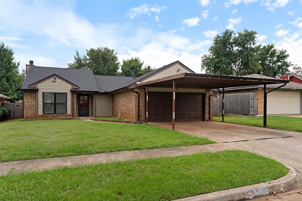 Save money from day one with this Moore home featuring a BRAND NEW Class 4 impact resistant roof (installed Aug 2025), a major upgrade that may qualify for insurance discounts and provides long term storm protection. The home also offers low maintenance living with no carpet, durable flooring throughout, and newer appliances that make it move-in ready. A 2 car garage plus a 2 car carport adds value with extra covered parking, while the large covered patio expands your living space without extra upkeep.