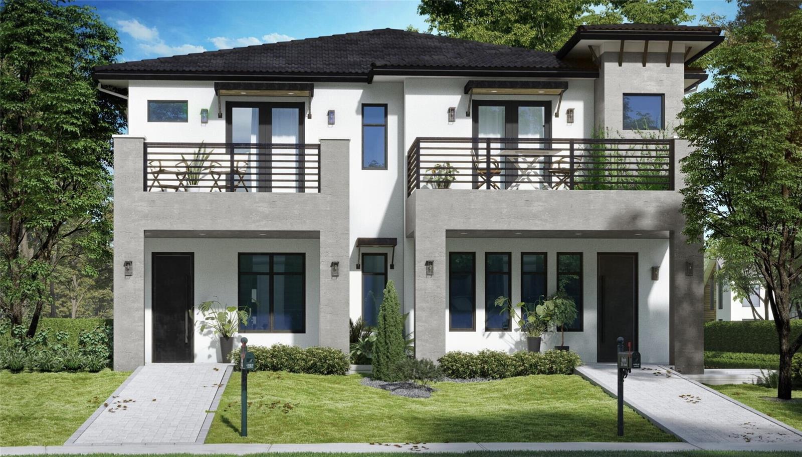 Under Construction. Beautiful New Construction Townhomes in College Park! These luxury townhomes feature 3 spacious bedrooms, and an open concept floorplan for modern living right off The Drive. Spacious and Bright downstairs with a great room perfect for entertaining, featuring wood-look tile, and a  dining area for your dinner parties or quality time with loved ones. The kitchen features quarts countertops and a large island perfect for a chef, with an electric cooktop and wall oven making meals is a breeze. Upstairs you'll find a bright Primary suite with views of college park and a balcony for relaxing and soaking up the sun in the mornings. The double vanity in the Primary bath means you don't have to share and the quality Delta shower finishes will make getting ready feel like a spa day. 2 additional bedrooms are well appointed with a bath in-between with modern matte black fixtures as well. Laundry is located on the same level as the bedrooms for convenient washing. Each unit also has a 2 car garage with a rear entrances and directly into the kitchen for privacy and security. These lovely homes are low maintenance living in the heart of College Park. 10 minutes from downtown Orlando, 15 minutes from Park Ave and 10 minutes from Advent Health on Rollins. This location can't be beat!