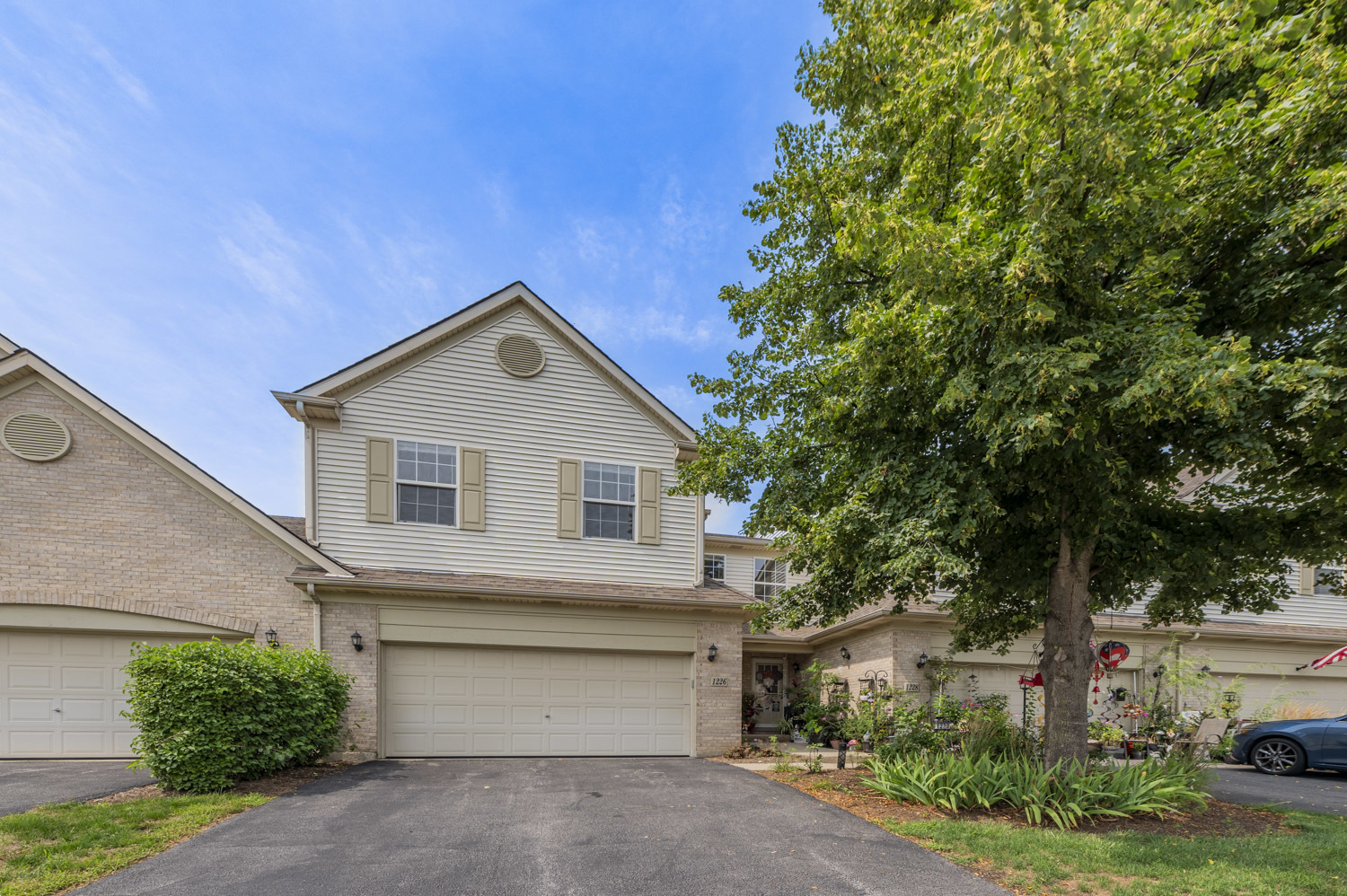 **Beautiful Pond-View Townhome in Prime Elgin Location!** Welcome to this gorgeous, 2-story townhome in desirable Princeton West, ideally located with easy access to I-90, shopping, dining, entertainment, and everyday conveniences. A spacious foyer welcomes you into the impressive Living Room featuring vaulted ceilings and serene pond views. The updated kitchen showcases granite countertops, cherry cabinetry, and stainless-steel appliances, opening to the adjacent dining room with French doors leading to a private deck overlooking the water. Brazilian Cherry hardwood floors add warmth and elegance throughout the main level. Upstairs offers three spacious bedrooms, including a luxurious primary suite with walk-in closet and private bath featuring a soaking tub, separate shower, and dual-sink vanity. Two additional bedrooms share a generously sized hall bath. The convenient second-floor laundry room includes a washer and dryer. Recent updates include a brand new HVAC system, new carpeting, and a full interior paint job, offering a fresh, move-in-ready experience.The unfinished English basement provides excellent storage or future living-space potential. Enjoy the perfect combination of comfortable living, beautiful pond views, and a convenient Elgin/Hanover Park location close to major highways, shopping, dining, and entertainment. This Townhouse is also available for Lease. Check out our 3D tour! Schedule a showing today!