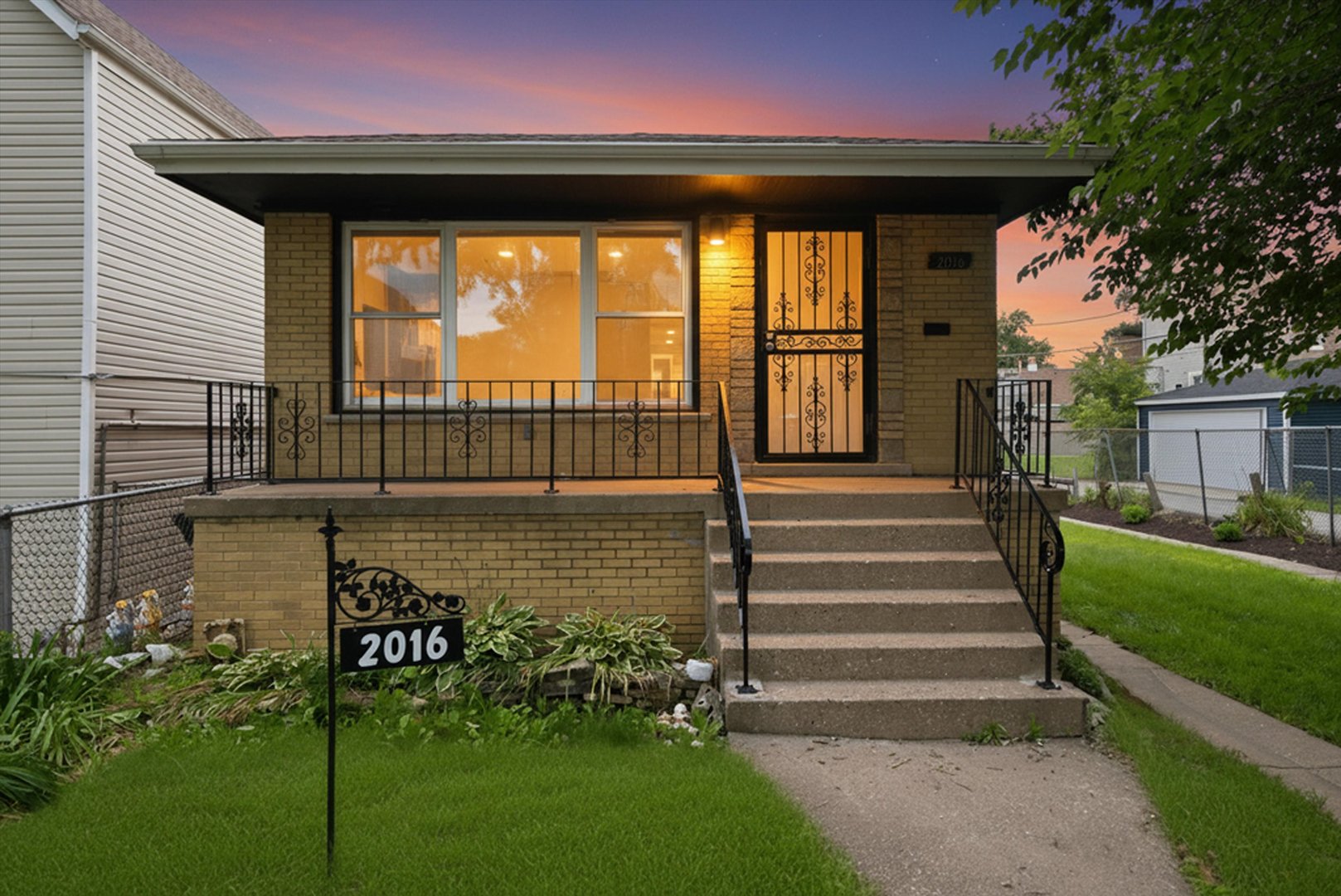 Beautifully renovated 5-bedroom, 2-bathroom home in the heart of Back of the Yards featuring extensive 2026 updates throughout. This move-in ready brick home offers new windows, furnace, and central AC, providing comfort and peace of mind for years to come. The updated kitchen features quartz countertops, slow-close cabinetry, a stylish glass tile backsplash, and modern fixtures. The living room and upper-level bedrooms showcase original hardwood floors that have been professionally re-sanded and refinished, blending timeless character with modern updates. Both bathrooms have been updated, and the fully finished basement provides additional living space, a full bathroom, and flexible room options. Exterior improvements include a new parking pad, concrete patio, rear sidewalk, and rear fence. A fantastic opportunity for buyers seeking space, modern updates, and the benefits of low-maintenance homeownership.
