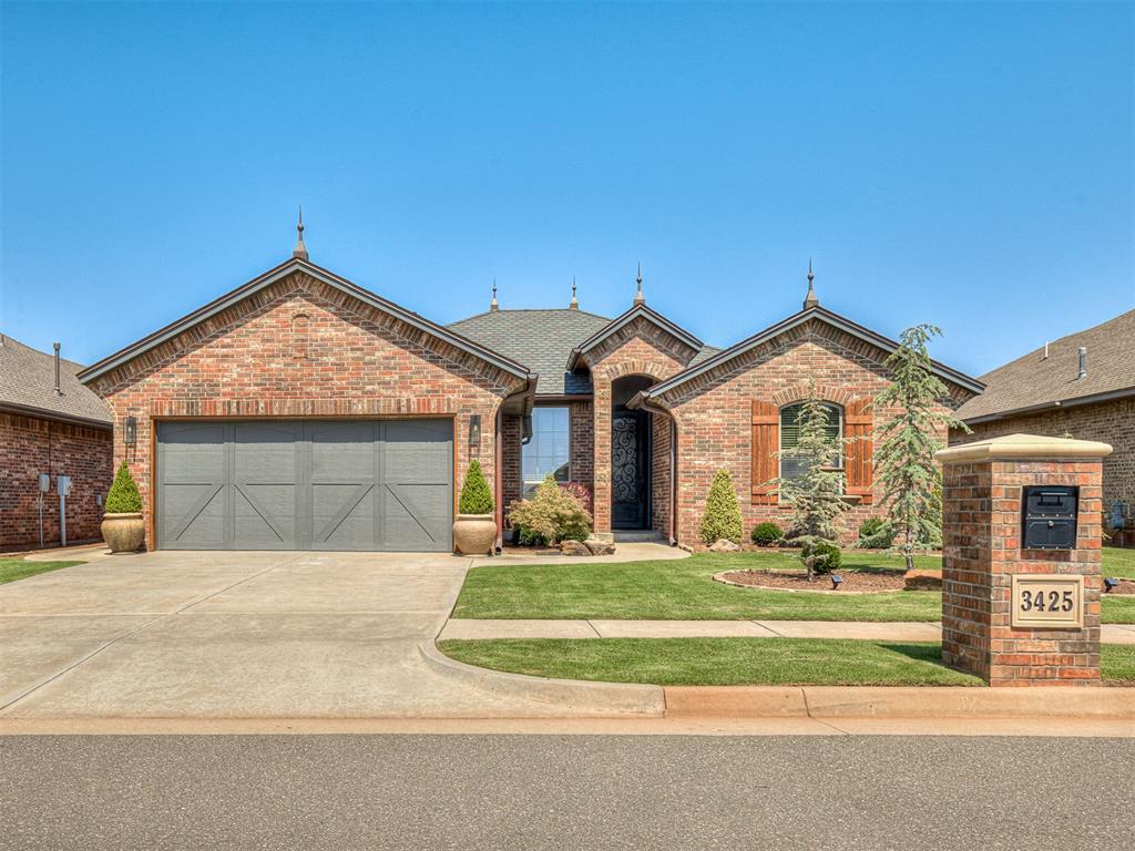 Exceptional Home in Ironstone! This stunning 3-bedroom, 2-bath home with a study features a 3-car tandem garage with an oversized overhead door—ideal for parking large trucks and SUVs. Whether you need space for multiple vehicles, a workshop, or extra storage, this garage delivers unmatched flexibility. Recently installed in 2025, the Class 4 impact-resistant shingles provide durability and will qualify for an insurance discount.

Inside, you’ll love the elegant finishes throughout. The kitchen features stainless steel appliances, granite countertops, and plenty of cabinet space. The dining area, highlighted by a beautiful updated light fixture, is perfect for both everyday meals and entertaining guests. The living room is warm and inviting with wood-look tile floors, large windows that flood the space with natural light, and a cozy gas fireplace. Custom Monte Cristo iron doors on the front, back, and study entrances add sophistication and security, while USB-C outlets make the home move-in ready for today’s lifestyle.

The outdoor spaces shine with shiplap accents on the front and back porches, a cap top locking mailbox, and an 8x10 Kodiak shed on a concrete slab. The home’s exterior was refreshed in 2025 with new paint and a full roof replacement. Elegant copper accents—finials, valleys, drip edge, and gutters—add a polished touch.

Additional features include an alarm system, insulated garage door, and a storm shelter that comfortably holds 8 people.

This home offers style, security, and standout functionality—anchored by its rare tandem garage built for oversized vehicles. Just steps from the neighborhood playground and basketball court, this home is in a prime location only minutes from highways, shopping, restaurants, and entertainment!