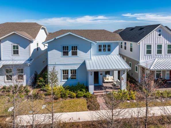 Under Construction. SAMPLE IMAGES Located in the highly desirable Lake Nona area—one of the top-selling master-planned communities in the United States—this home benefits from a vibrant and
growing environment. Lake Nona is known for its exceptional lifestyle amenities, cutting-edge medical and technology campuses, and millions of square feet of retail,
dining, office, and commercial development that continue to expand. Residents enjoy convenient access to the Orlando International Airport, making travel effortless,
while the community is also home to some of the region’s finest A-rated schools, making it an outstanding choice for families. With beautifully designed
neighborhoods, miles of walking trails, stunning parks, and a forward-thinking vision for growth, Lake Nona offers a unique blend of comfort, convenience, and
innovation.
This beautiful two-story, four-bedroom home offers a spacious and thoughtful layout ideal for comfortable living and entertaining. The master suite is conveniently
located on the main floor, providing privacy and ease of access, while the additional bedrooms are situated upstairs along with a versatile bonus room—perfect for a
family lounge, playroom, or home office. A standout feature of this property is the three-car garage, which includes a detached apartment above. This separate living
space is excellent for guests, extended family, or rental income potential, offering both convenience and privacy. With its generous floor plan and flexible spaces, this
home is designed to meet a variety of lifestyle needs while keeping comfort and functionality at the forefront.