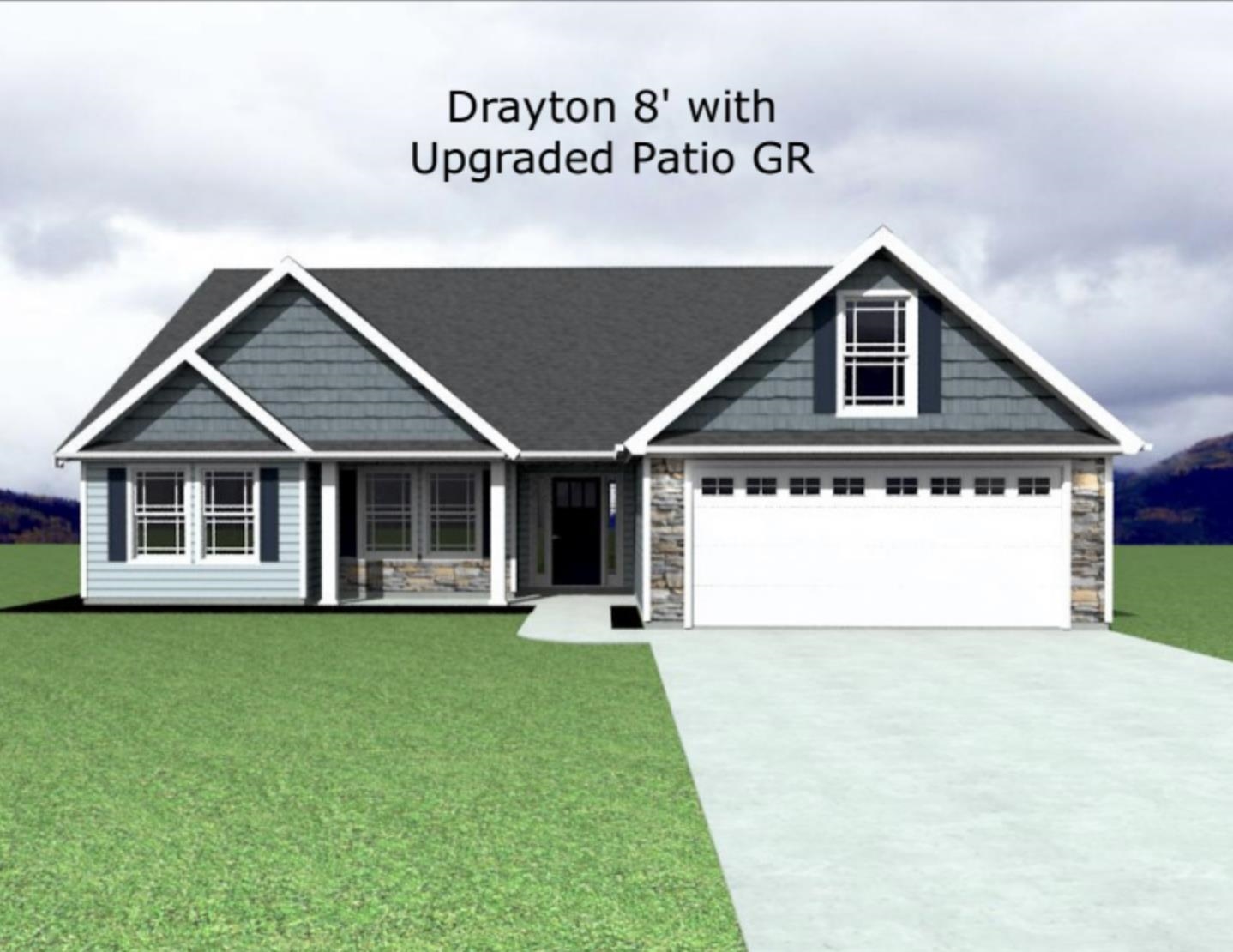 The Drayton floor plan is an open concept home featuring 4 bedrooms, & 2 bathrooms! Walk-in pantry, and large kitchen with an island and nook. Quartz counters throughout. Standard features in this home include stone exterior & architectural shingles, 10-foot ceilings in LR & Kitchen, crown molding with rope lighting in the primary bedroom and living room, and partially covered patio! Color options available depending on stage of construction. Incentives available when using a Preferred Lender & Attorney Lot 72