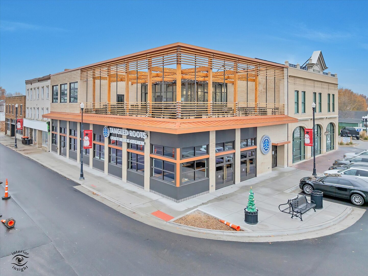 **Investment Opportunity: Tangled Roots Beverage Company - Washington, Illinois**    Presenting a premier investment opportunity in the heart of downtown Washington, Illinois: the Tangled Roots Beverage Company building. This stunning property, undergoing a multimillion-dollar renovation, stands as a testament to modern design while contributing to the vibrant character of the town square.    At the forefront of this investment is the first-floor restaurant, designed to attract a diverse clientele with its upscale finishes and inviting ambiance. The extensive renovations promise not only aesthetic appeal but also functionality, ensuring that the restaurant thrives in a competitive market.    The second floor hosts a lively brew pub complemented by a rooftop bar that offers breathtaking views and a unique social atmosphere. These spaces are designed to maximize foot traffic and patron engagement, providing a robust revenue stream for years to come.    One of the standout features of this property is the eight-year lease agreement with Tangled Roots, beginning April 20, 2025, which includes a five-year option for renewal. This long-term commitment provides stability and peace of mind for any investor, ensuring a steady income source while reducing tenant turnover risks.    Additionally, the building houses four luxurious Airbnb residential units, each meticulously renovated to provide guests with upscale accommodations in a prime location. With high demand for short-term rentals in the area, these units promise consistent occupancy and profitability.     Surrounded by a variety of businesses in a bustling square, this investment property is not just a restaurant; it is a multifaceted hub designed for growth and profitability. With Tangled Roots Beverage Company as your tenant, this investment assures sound returns in a thriving community.     Explore the potential of this remarkable piece of architecture-an investment that embodies both aesthetic appeal and lucrative opportunities in Washington, Illinois.