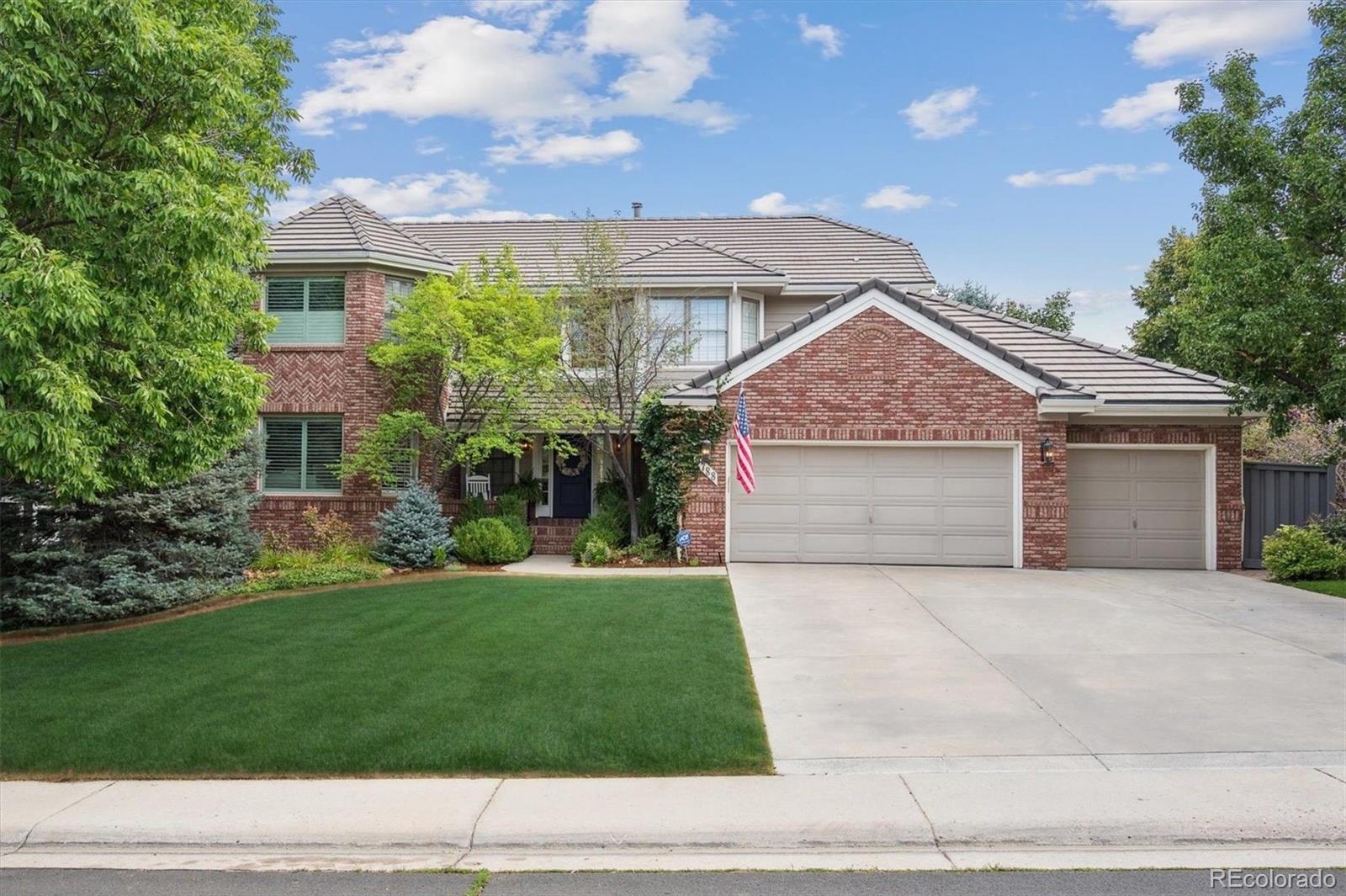 OPEN HOUSE 1/24 NOON-3pm!Welcome to this truly exceptional semi-custom home, ideally situated near the Highlands Ranch Mansion. Perfectly positioned at the end of a cul-de-sac and backing to permanent open space. A stunning custom addition has expanded the home by nearly 400 sq. ft., creating a versatile layout that includes handbuilt cabinetry and soundproof executive office, a relocated spa-inspired primary bathroom w/ marble tile, dual walk-in closets, a second laundry, and a bonus exercise room in the basement. Inside, an abundance of natural light fills the open floor plan highlighted by a two-story family room, 2 fireplaces, and timeless wainscoting millwork and new lighting throughout. The gourmet kitchen features classic white 42" cabinetry and is complemented by a walk-in pantry and a dedicated mudroom with built-in lockers and a convenient main-floor laundry. Upstairs, retreat to the primary suite—a private sanctuary with a luxurious bathroom boasting an oversized shower, private deck, and exceptional storage. Two additional bedrooms share an updated Jack-and-Jill bath, while the fourth bedroom enjoys its own remodeled en-suite. The finished basement is designed for entertaining. With a custom-built entertainment area, kitchenette with an oversized quartz island, and expansive recreation space, it’s perfect for movie nights and game days. A private guest bedroom and ¾ bath, oversized exercise room w/ drinking fountain adds to the amenities this home offers. Step outside and discover your park-like backyard oasis. The massive deck, built-in gas fireplace, outdoor kitchen w/ BBQ, putting green, large storage shed, and south facing basketball court make this the ultimate space for gatherings large or small. Additional upgrades include electric car charger and stone tile roof! Enjoy close access to the Highlands Ranch/DougCo Rec Centers and trail system offering over 100 miles of hiking and biking paths just outside your door.