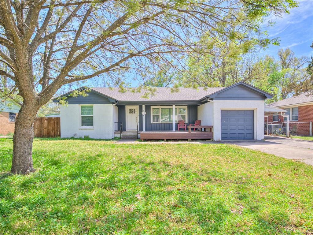 HALF OFF THE FIRST MONTH’S RENT with move-in by January 1st!This beautifully updated home is ideally located just minutes from the University of Oklahoma, offering modern finishes in a charming campus-adjacent neighborhood.The home features 3 bedrooms plus a versatile flex room, perfect for a home office, study, or bonus living space. The fully remodeled kitchen and bathrooms showcase new cabinetry, quartz countertops, and updated appliances. Lovely wood floors flow through the living and dining areas, while the upgraded laundry room features new tile and lighting.The primary suite includes built-in wardrobes and a spa-inspired bathroom. Additional updates include new windows, roof, garage door, and more, providing both comfort and peace of mind. With no carpet, this home is allergy-friendly and easy to maintain.Conveniently located near schools, restaurants, and shopping in Norman.Six-month lease considered.