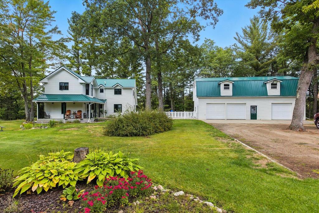 Come fall in love with this hidden gem which sits on nearly 33 acres high on the banks of the Muskegon River. Nestled a half mile back in the woods this home is surrounded by nearly 1,000 feet of Muskegon River frontage across the river from state land offering amazing privacy. When you pull in out of the woods you will be greeted with a well kept 3 bedroom 3 bathroom farm style home with a few extra bonus rooms. The vaulted ceilings in the living room and dining room give the main floor a nice open feel. Each bedroom has access to their own bathroom. The large 48 x 28 pole barn features a heated workshop with a bathroom. The loft area on the second floor of the pole barn gives more than enough space for storage. An extra detached garage offers plenty of toy storage.To further enhance the experience of the outdoors is an inground swimming pool which could be heated with the outdoor wood burner. The yard, gardens, and flower beds around the house are cared for by a sprinkler system and help create a great outdoor atmosphere. Exploring the woods you will find several hunting blinds ready for use and a small creek winding its way through the property to the Muskegon River. Located next to state land and near several well known ORV trails you are in the heart of an outdoor wonderland while still being just a few minutes drive from downtown Harrison. Call Cory to set up your personal tour at 231-250-3750 to see all this property has o offer.