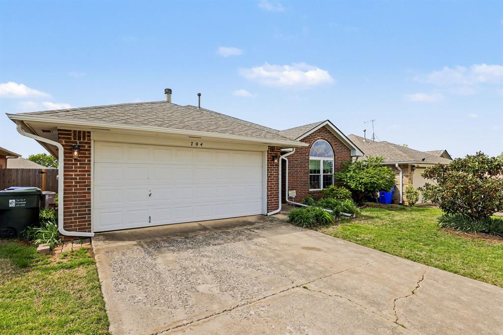 Beautiful home in a desirable Norman location, clean and move-in ready for new owners. Conveniently located with easy access to I-35 and downtown. This well-maintained home features wood laminate flooring, 3 spacious bedrooms, and 2 full bathrooms.The primary suite offers dual sinks, separate closets, and an additional linen closet for extra storage. You will also love the wide hallway, arched entry accents, and cozy gas log fireplace that add warmth and character to the home.Major updates include a Class 3 high-impact roof installed in 2021, HVAC system replaced in 2012, new garage door installed in 2022, and a new electrical panel with complete grounding system, lightning arrester surge protection, and secondary surge protection. An above-ground Atlas safe room was installed in 2023 for added peace of mind.Step outside to enjoy the large patio, a good-sized storage shed, and a backyard that is spacious.Come take a look today!