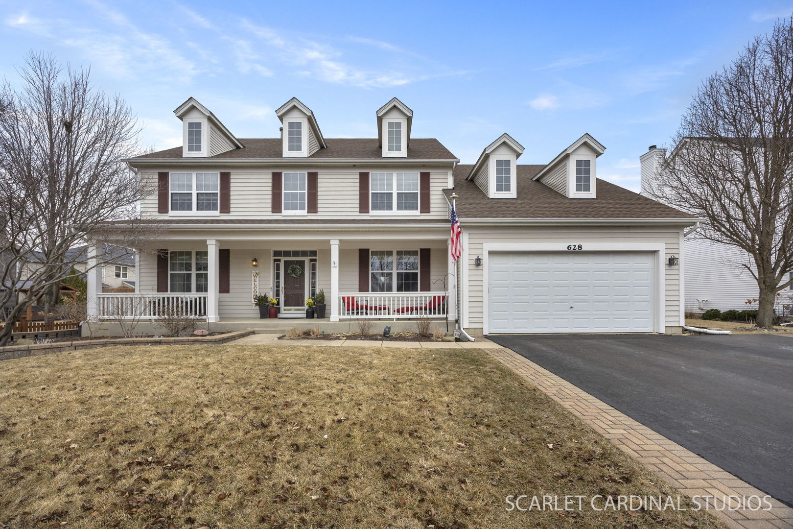 MULTIPLE OFFERS RECEIVED! HIGHEST AND BEST SUNDAY 3PM! Welcome to 628 Ebony Dr in Oswego's sought-after Churchill clubhouse & pool community.  A beautifully maintained, move-in ready home that checks all the boxes and then some.  This 4 bedroom, 2.1 bath (plus an additional full basement bath!) features hardwood floors throughout the main level with a beautifully updated kitchen.  The fireplace has been converted to gas and the whole-house water filtration system includes just a few of the updates that have been done to make this home the top choice on your list.  The basement has been finished and expands the living space with an additional full bathroom, an extra flex-room, lots of storage and small kitchenette, which makes the space ideal for movie night, a home gym or guest space.  Outside you will find a spacious deck and beautifully landscaped yard that is ALMOST fenced in, offering privacy, shade, and the perfect set-up for summer BBQ's, morning coffees or unwinding after a long day.  The home has been exceptionally well-maintained.  Located in a quiet, established neighborhood close to parks and within walking distance to the elementary and middle school (Churchill Elementary and Plank Junior High) and just a short distance from Oswego East High School.  This home delivers comfort, functionality and pride of ownership all in one.