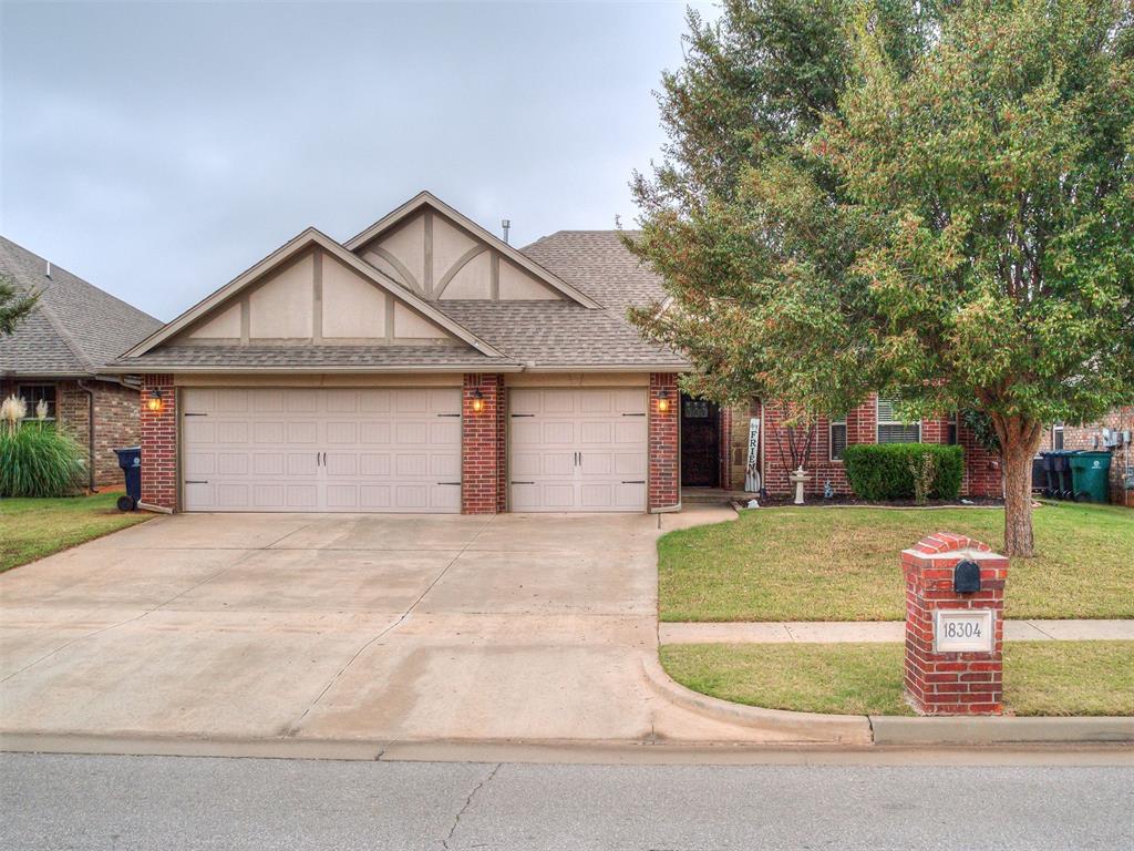 Welcome home to this beautiful 4-bedroom (or 3-bed plus study/flex) residence in The Grove ~ one of Edmond’s most sought-after communities in the Deer Creek School District! Built in 2013, this 1,812 sq ft home offers an inviting open-concept design with a spacious living room featuring wood floors, tall ceilings, ceiling fan, and a stunning brick fireplace. The kitchen boasts stainless steel appliances, a 5-burner gas range, newly replaced dishwasher, microwave, and faucet, plus a large walk-in pantry and dining area, perfect for everyday living and entertaining. The private primary suite includes dual vanities, a jetted tub, separate shower, and walk-in closet. Secondary bedrooms are generously sized with a full bath nearby. The 4th bedroom can flex as a study or home office. Carpet and padding in bedrooms was replaced October 2025! Enjoy outdoor living on the big, covered patio overlooking a fenced yard with a playset that stays! 3-car garage with storm shelter for peace of mind on those stormy nights. Neighborhood amenities include two resort-style pools, fitness center, clubhouse, walking trails, playgrounds, and fishing ponds. Conveniently located near highways, shopping, and restaurants. Welcome Home!