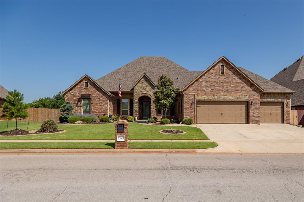 A true masterpiece offering stunning luxury and modern convenience on the second-largest green belt lot in the neighborhood with easy highway access. Step into an open layout with 16 foot high ceilings, bullnose corners, fresh paint, new carpet, granite window sills, and 3" plantation wood shutters throughout. The enormous gourmet kitchen dazzles with a large center island, open to the family room, and includes breakfast bar, recently updated hardware, under-counter LED lighting, a built-in oven, gas cooktop, pantry, and a built-in central vacuum throughout. Relax in the oversized primary suite featuring a large walk-in shower, jacuzzi jetted tub, and an expansive master closet with storage galore. Outdoors, indulge in the 18x36 quartz plaster heated pool with a custom waterfall, sundeck, removable pool safety fence and cool-coated patio, complemented by a backyard kitchen with ample storage, a hot tub with stereo/speaker system, and a 7 zone sprinkler system with new yard gates on both sides. Safety and comfort are paramount with an in-home upright walk-in storm shelter with built in TV, a full home surveillance system with monitor, a 20 KW whole-house Generac gas generator with auto-start, dual-zoned thermostat A/C and heating, and two 50-gallon water heaters. The grand custom stone fireplace with a granite hearth, designer-grade lighting, new ceiling fans, and an ice maker in the kitchen elevate the elegance. The oversized 3.5-car garage features a built-in workbench and a large work area with a brand new epoxy flooring!  Additional highlights include three bedrooms plus a study, a walk-in coat closet, a Pella front storm door, and a pin stake survey will convey with the property. This extraordinary home blends sophistication, functionality, and many recent upgrades.  Schedule your showing today to experience this dream home!