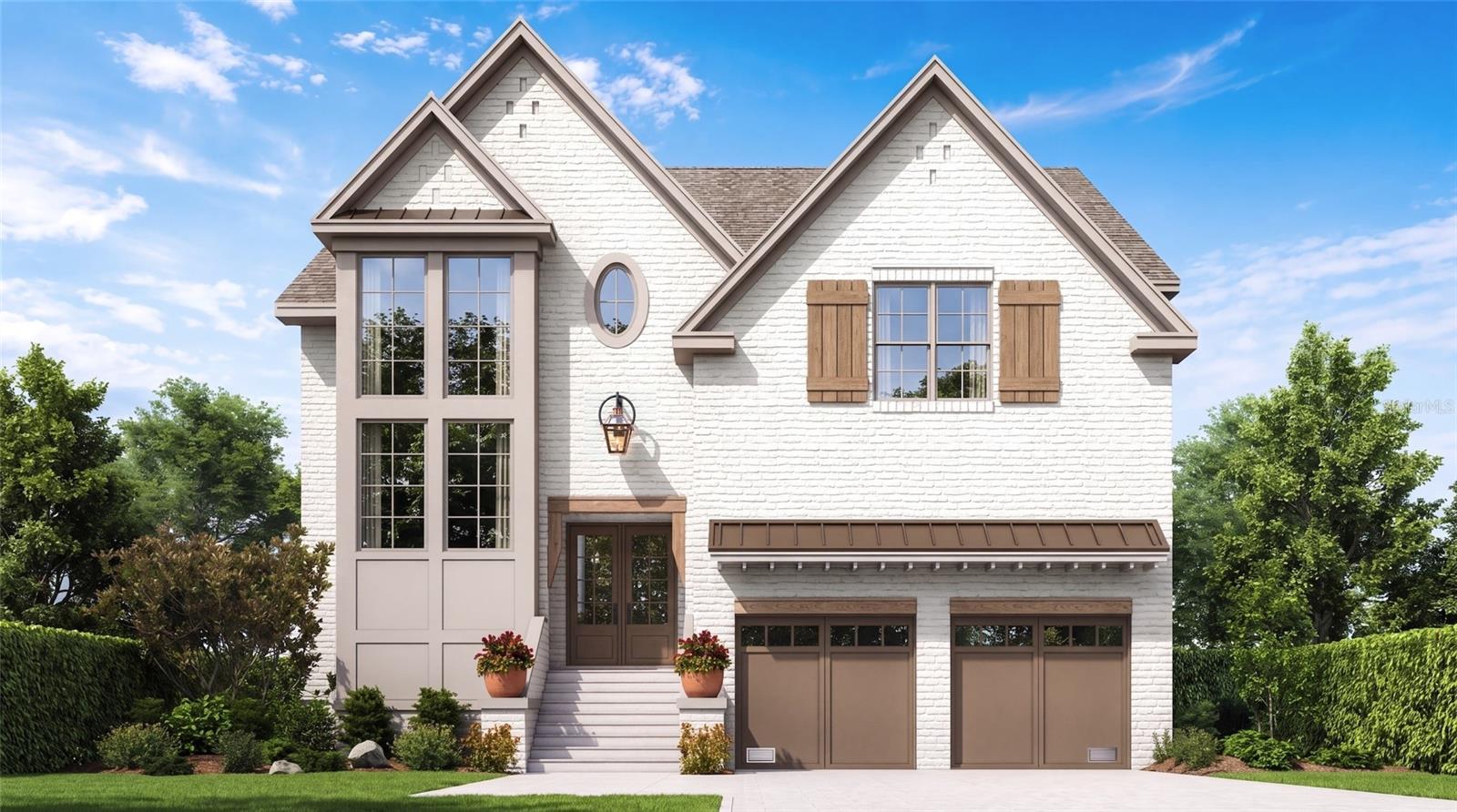 Pre-Construction. To be built. We are pleased to introduce the latest quality new construction home by Taralon Homes, bringing Transitional Tudor architecture and a sophisticated level of finish to one of South Tampa’s most desirable residential settings. Encompassing 4,752 square feet, the thoughtfully designed floor plan offers four bedrooms, four full and two half baths, a private study, game room, elevator and two-car garage, with expansive living and entertaining spaces throughout. A custom 10-foot iron entry introduces interiors defined by 11'4" ceilings on the main level, Level 5 smooth drywall, Provenca wood flooring, 8-foot solid-core doors and substantial millwork. The open kitchen is centered around an oversized island with seating and features maple shaker cabinetry extending to the ceiling, natural stone or Cambria quartz countertops and a premium Thermador appliance package, including a 48-inch dual-fuel range and separate 36-inch refrigerator and freezer columns. An adjoining fully equipped scullery functions as a true secondary kitchen with additional cabinetry, prep space and appliances. The great room is anchored by a gas fireplace and detailed waffle-beam ceiling, with 16-foot pocket sliding doors with 10-foot impact-glass opening the living space to the covered lanai featuring travertine flooring and a wood-plank ceiling overlooking the future pool and outdoor kitchen. Upstairs, the primary suite features a detailed ceiling, dual custom walk-in closets and a spa-inspired bath with separate vanities, freestanding soaking tub and an oversized frameless-glass shower with fixed, handheld and rain shower heads. Three additional bedroom suites with walk-in closets, a game room, loft and spacious laundry complete the second floor. Beyond the finishes, the specifications reflect the quality of the build: two high-efficiency Trane HVAC systems, dual Rinnai tankless water heaters, impact-rated windows and exterior doors, custom Closet Art systems, Cat6 structured wiring, 5.1 surround-sound prewiring, spray-foam insulation and reinforced masonry construction. At this stage of construction, buyers still have the opportunity to customize select finishes and features. A $140,000 pool allowance and $26,000 outdoor kitchen allowance are included, allowing you to complete the space to your specifications. Designed with the architectural detail, infrastructure and finish expected of a luxury custom residence, 4629 W Leona represents a distinctive opportunity for new construction by Taralon Homes in South Tampa. Full builder specifications available upon request.