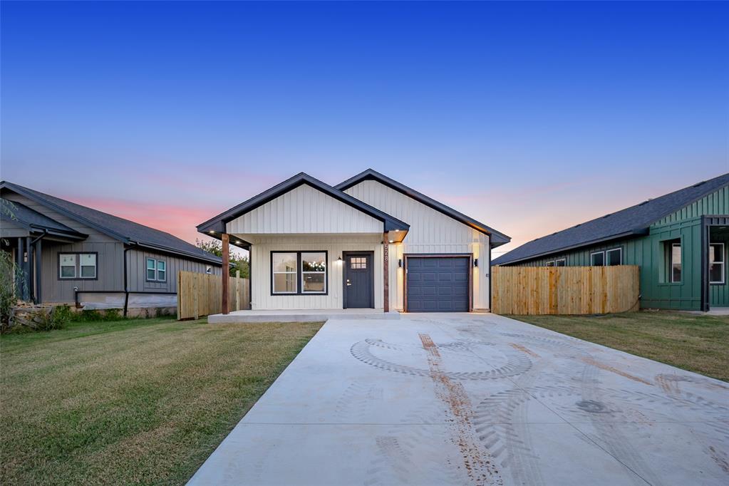 Experience affordable luxury in this modern contemporary home located in the heart of North Oklahoma City. Conveniently situated near shopping, dining, and entertainment, this property also offers quick access to all major highways for easy commuting. Inside, the open-concept floor plan includes three bedrooms and two bathrooms, designed with both comfort and functionality in mind. The spacious kitchen features a large island with bar-top seating, a farmhouse sink, pot filler, and stainless-steel appliances. The high ceilings in both the kitchen and living area create an open, airy feel, while the electric fireplace serves as a beautiful focal point in the living room. The primary bedroom offers lots of natural light, built-in reading lights, and a private en suite complete with dual sinks, a freestanding soaking tub, and a beautifully tiled shower. Additional highlights include a large laundry room, covered front porch, and covered back patio ideal for outdoor relaxation. The property is fully fenced, providing privacy and space to enjoy outdoor living.