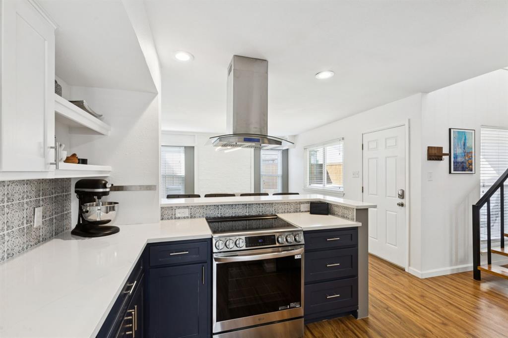 Beautifully updated and move-in ready, this Grapevine townhome offers style, convenience, and a true lock-and-leave lifestyle. The renovated kitchen features new cabinetry, quartz countertops, stainless appliances, sink, faucet, and pantry, while the dining area is anchored by a sleek electric fireplace. The powder bath has been tastefully remodeled, and updated lighting adds a designer touch throughout. All bedrooms are spacious with walk-in closets, and the primary suite showcases spa-like finishes. Additional improvements include new flooring, counters, upgraded windows, and double foam insulation for energy efficiency. The washer, dryer, and refrigerator—all purchased this year—can convey. Outside, enjoy a private backyard with a hot tub, carport, and large storage shed. The community offers a pool with remarkably low HOA dues of only $50 per month, and schools including highly regarded Dove Elementary are within walking distance. Nearby Oak Grove Park at Grapevine Lake and Dove Park with trails, courts, and splash pads provide endless recreation, while historic Main Street, wineries, shopping, dining, and festivals make Grapevine one of DFW’s most sought-after locations. With quick access to DFW Airport and major highways, this turnkey property is a rare opportunity.