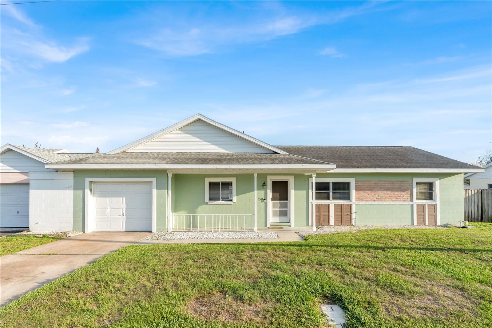 Welcome to this charming 3-Bedroom, 2-Bathroom home located in the Villages of Southport. Home offers the perfect blend of convenience and comfort. Located just a short distance from Lake Nona and Orlando International Airport. Features an inviting layout with family and dining room area filled with natural light.  Bright spacious kitchen with window facing the front of the home. Large fenced backyard perfect for family reunions and outdoor activities.  1-car garage with laundry area.  Low HOA that includes exterior painting every 5 - 8 years,  Cable TV, Front yard maintenance and community amenities. Do not miss it!