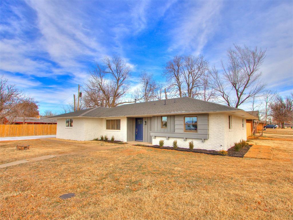 Welcome to this beautifully updated 3-bedroom, 1.5-bath home offering 1,421 sq ft of stylish, move-in-ready living at 10400 N May Ave in The Village. Nearly every detail has been refreshed, including new flooring, fresh paint, updated lighting, fixtures, and faucets, along with a brand-new driveway and back patio, perfect for everyday living and entertaining.This home features a flexible second living area, ideal for a family room, home office, playroom, or additional entertaining space. The completely remodeled kitchen showcases modern finishes and thoughtful design, while both bathrooms have been fully updated to complement the home’s clean, contemporary style. Natural light fills the home, highlighting the functional layout and inviting atmosphere.Located in the heart of The Village, you’ll love the convenience of quick access to shopping, dining, major highways, and Oklahoma City. This fully renovated home in a sought-after location is truly move-in ready, schedule your showing today!