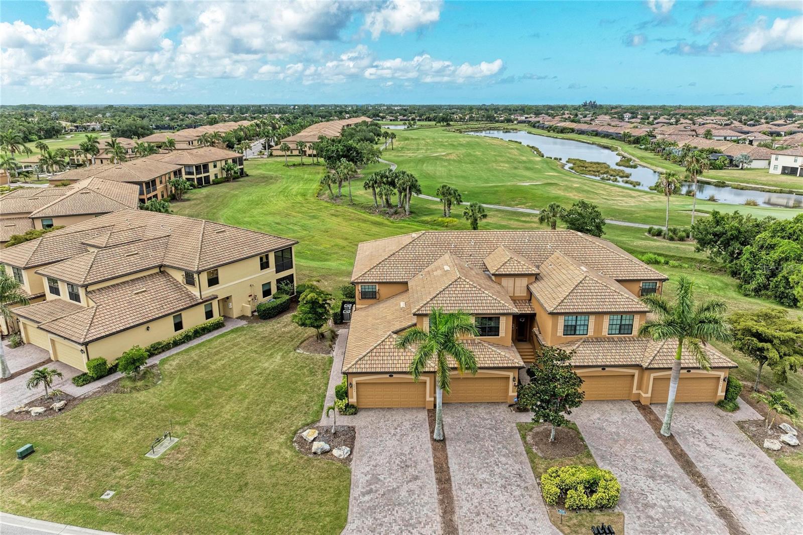Furnished and fanbulous! This beautifully decorated first floor Coach Home is available along with a Golf-Deeded membership located here in beautiful River Strand Golf and Country Club. You will enjoy the southern golf course views out of the back of your spacious lanai, taking in all that the Florida sunshine has to offer. This three-bedroom, two bath & two car attached garage Coach Home provides the perfect home away from home if you’re looking for the ease of a “lock and leave” property. Peace of mind abounds with impact doors and windows so you don’t have to worry during the summer months. Once you’re inside the unit, you’ll truly feel like you’re in a single-family home. The primary suite is spacious and provides not one, but two walk-in closets. You’ll enjoy the double sinks, soaker tub and shower so you can clean up after a round of golf, tennis or pickleball with all your new friends that you’re going to make in River Strand. The Kitchen & Great Room flow seamlessly for that open floor plan you’re looking for.  Granite countertops and stainless appliances complement the Kitchen.  The two guest bedrooms and bath are separated by a pocket door which allows for privacy for your guests or if you need quiet for a home office. Don’t forget about the amazing newly decorated and designed Clubhouse, which is minutes away from your condo. River Strand Golf River & Country Club is a friendly community with a 27-hole Arthur Hills designed golf course, 9 Har-Tru Tennis Courts, 8 Pickleball courts, 2 Resort-Style Pools, 6 Satellite Pools, currently renovated Clubhouse with restaurant & social events, Community Center & 2 fitness centers in this luxury gated community with 24 hr. security & lawn maintenance.  Convenient location to I-75, Costco, Target, Hobby Lobby & more, University Town Center, & beaches complete the package.  River Strand Golf & Country Club More than a Community, It’s a Lifestyle.
