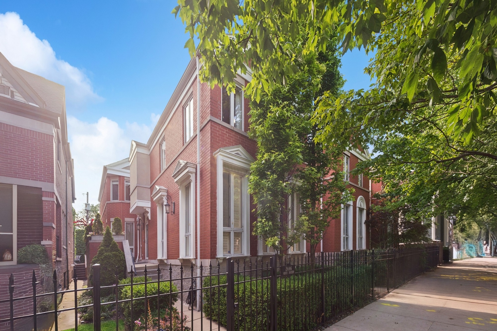 Immaculate 5BR/3.1BA Single Family Home in Prime Lincoln Park Location.    Welcome to this beautifully maintained single-family home situated on a quiet one-way street in highly sought-after Lincoln Park. This spacious and sun-filled residence features 5 bedrooms and 3.1 baths, including 4 bedrooms conveniently located on the upper level.    The heart of the home is a stunning chef's kitchen equipped with premium, high-end appliances and custom cabinetry, seamlessly opening to a warm and inviting family room with a wood-burning fireplace. Step outside to a thoughtfully designed composite deck with built-in gas lines for grilling and a fire pit-perfect for seamless indoor/outdoor living and effortless entertaining.    The elegant front living room boasts abundant natural light, plantation shutters, crown molding, and timeless hardwood floors that continue throughout the home. The fully finished lower level offers a second family room complete with a newly added wet bar and wine refrigerator. A versatile fifth bedroom doubles as a custom home office, featuring built-in shelving and dual workstations-ideal for working from home or a kids' study space. Bonus: a dedicated Peloton/exercise room. Additional highlights include a heated 2-car garage with EV charging capabilities, custom-organized closets throughout, and meticulous attention to detail in every space. This is Lincoln Park living at its finest-don't miss it!