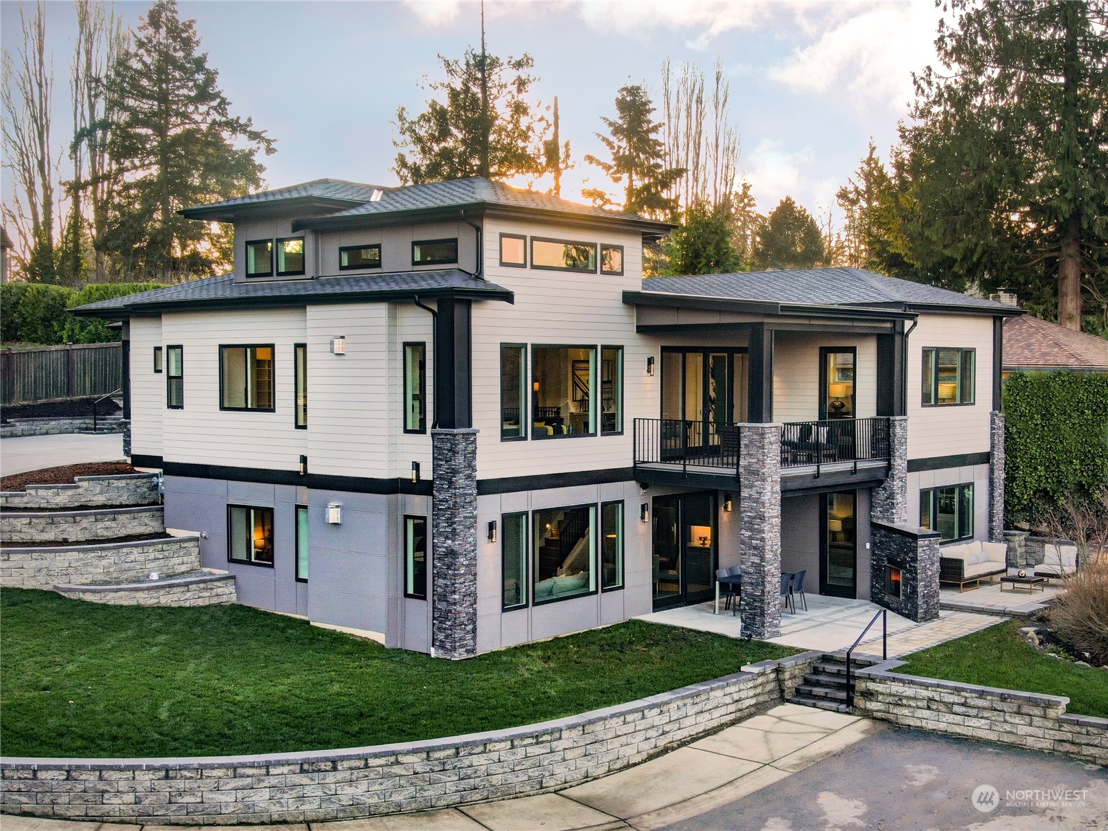 No expense was spared in this new 4,492 sq ft home that envelops you w/ stunning lake views throughout. Enjoy access on private 44-acre Lake Burien, 3 car garage, gated security & a Great Room w/ impressive 16' architectural ceilings. Gourmet kitchen has a supersized quartz island making this an entertainer’s dream + tons of storage & counter space. TWO yes, TWO Primary Suites both w/ huge En-Suites are ideal for multigenerational living or spoiling guests! Downstairs offers bonus retreat w/ 2nd Kitchenette, Gym & Media Rm w/ wet bar & surround speakers. Also includes 2 more bdrms, Office (or 5th bdrm), wet bar off dinning & 5 total bathrooms! Outside features a Trex Deck system w/ dry patio, double sided fireplace, hot tub hook ups & more!