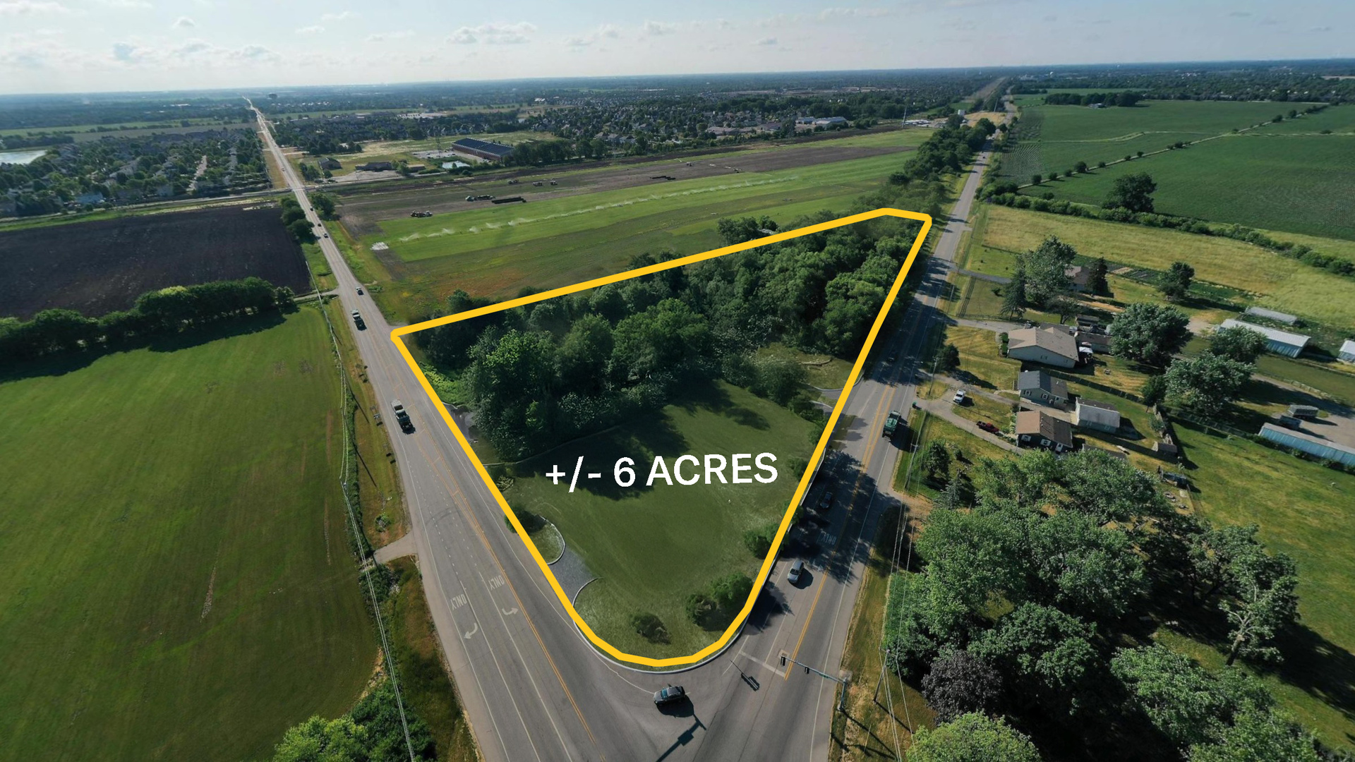 Presenting the rare opportunity to acquire a highly visible property suitable for commercial development on busy Route 30 in Plainfield, IL. The 5.89-acre site offers ample space for a variety of developments at the intersection of 119th Street and Lincoln Highway.     Surrounded by newer, dense residential subdivisions, the site is ready for development, featuring a mostly flat topography at a signalized intersection. The parcels contain over 1,300 feet of frontage directly on Route 30 and 119th Street, providing excellent visibility and access for fuel or retail development.     This site is at the center of heavy existing and planned activity which spans growing industrial, retail, and residential buildup. Underway just one mile to the north, large community developments including Lincoln Prairie and Hudson Pointe will help to support the planned commercial developments such as Jewel-Osco and a massive, first-of-its-kind domed golf course concept. To the east of the site features bustling Route 59, and the planned Woodman's Markets directly on 119th Street, directly linking the site to the strong grocer. To the south is growing Downtown Plainfield, as well as 1M-square-foot DIAGEO which has hundreds of trucks coming and going, but is only one of so many companies using this area which connects I-88 to I-80 to I-55, and Aurora to Joliet to Chicago.    This rare development opportunity is being offered on a growing business corridor with traffic counts over 24,000. Contact us to learn more!