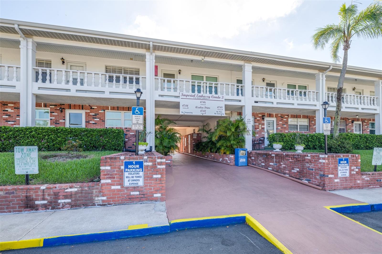 PRICED FOR IMMEDIATE SALE! If you’re looking for a move-in-ready, first floor unit with an
oversized garage, you have arrived. Imperial Embassy condos is an age-restricted (55+) community
located in a non-flood zone within a mile of New Port Richey area shopping and restaurants. This 1
Bedroom 1 Bathroom condo is the perfect place to retire and call home. Included in the LOW
condo/HOA fee ($344 monthly) is water, trash, cable and WIFI plus all the amenities and garden
maintenance. You have direct access to the pool in front of your new unit, laundry unit close by
and meeting areas where many activities are planned are straight ahead. This community is highly
rated as warm and friendly among its residents, some of whom are snowbird vacationers, and many who
live here year-round. But wait! Lots of light and a great vibe. Sorry - no pets allowed and no
short-term rentals. Long term rentals allowed after 18 months of residency. Cash or conventional
financing. Come and book your showing today!