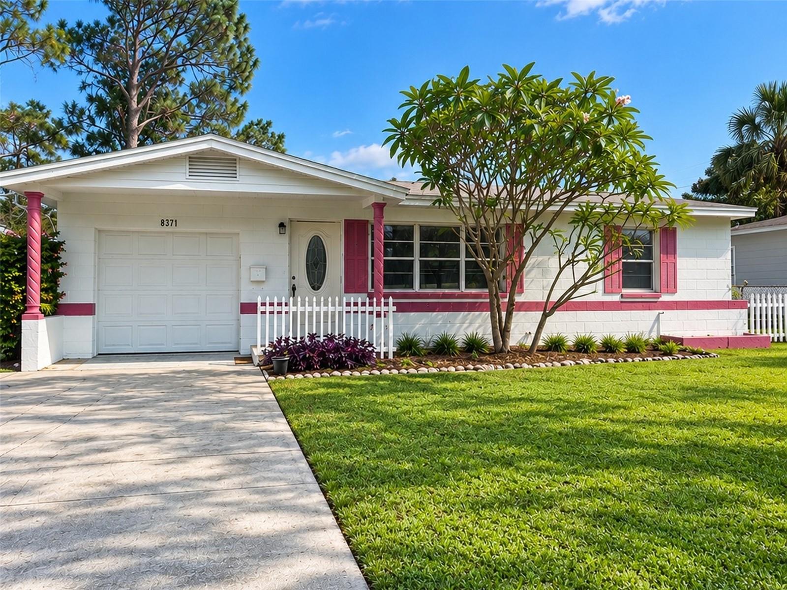 Virtually Staged - Built in 1959 this block solid home is waiting for a new buyer to discover the value of sweat equity and bring it back to life. Perfect for a DIY enthusiast, or savvy 1st time buyer looking to customize a property to today’s modern standards. Call to preview the potential of this 2-bedroom, 1.5-bath home that is conveniently located in golf cart friendly Pinellas Park.  Offering a combination of location, solid construction, and an in-ground pool, this property provides an excellent opportunity for buyers looking to update a home and make it their own.  The home provides an opportunity to personalize the interior and add value to suite your specific needs. The kitchen features solid-wood cabinetry with 36-inch cabinets, offering a quality foundation for a future kitchen refresh. With new countertops and additional cosmetic updates, the space could be transformed to suit today's style and functionality. Both the HVAC and roof were installed in 2020, providing important recent improvements. Outside, the in-ground pool creates the potential for a private backyard retreat and adds to the home's appeal for Florida living and entertaining.   The property offers convenient access to shopping, dining, major roadways, and Gulf Beaches. Outdoor enthusiasts will appreciate nearby England Brothers Park and Sprowls Horizon Sports Park, a state-of-the-art sports complex featuring turf fields, batting cages, playgrounds, and year-round community events. The surrounding area is also positioned for continued growth, including the planned Davis Commons development, envisioned as a vibrant city-center destination featuring an amphitheater, splash pad, walking trails, dining, retail, and community gathering spaces. Don't let this one get away... Call Today For A Private Showing