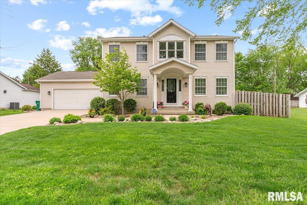 Contact your favorite Realtor today to schedule a showing (beginning at 2pm on May 7th) of this very well maintained 5 bedroom 4.5 bathroom home located in Springfield with Pleasant Plains School district. Complete with a separte access living quarters off of the garage with a full bath and storage area that could be used as is or as a home office or home school area. Upper level has 3 secondary bedrooms and a full bath along with a Primary en-suite complete with walk in closet/full bath with heated floor and glass walk in shower and a bonus stackable laundry area. The finished basement complete with a movie room, recreation room, full bath, laundry room, storage room and two other rooms that have many possibilites. You will love the privacy fenced back yard with a huge deck with access from the main home and the separate living quarters, shed and large back yard. You will appreciate the updated 2 year old roof, one year old water heater, and more!