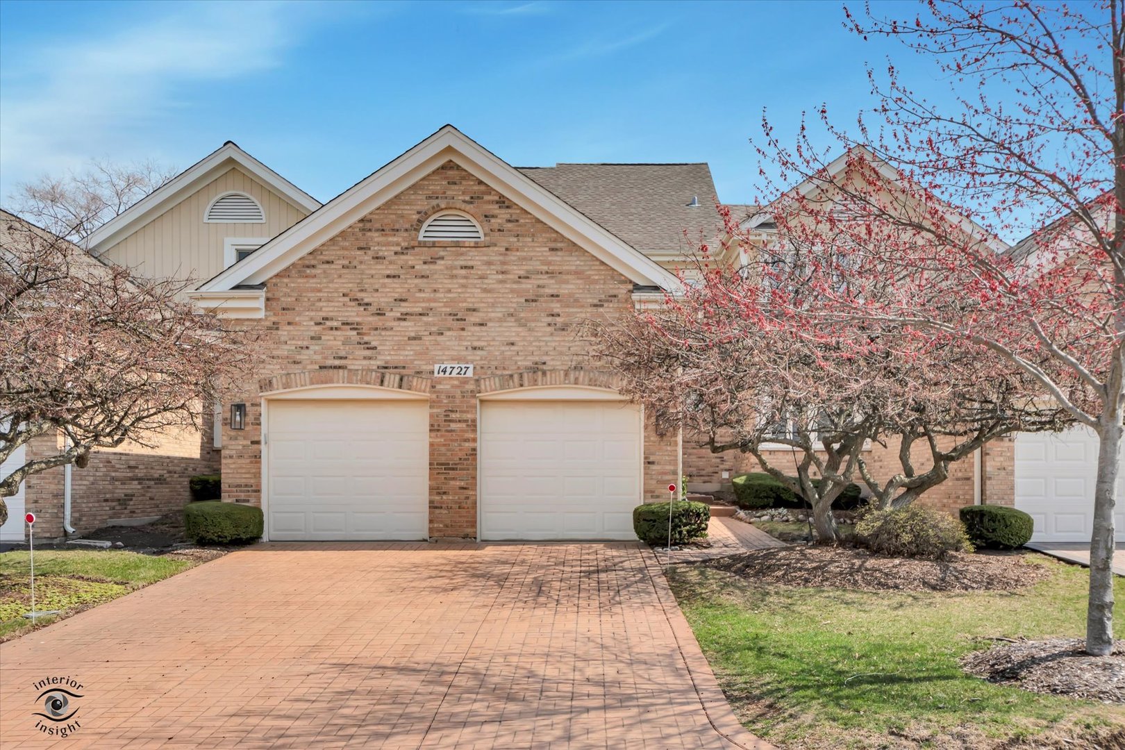Welcome to refined, carefree living in Crystal Tree, a gated community set along a prestigious golf course. Perfectly positioned on the 3rd tee with a tranquil view of the pond, this two-story townhome offers a blend of comfort, space, and scenic surroundings. On the main level enjoy an inviting upgraded eat-in kitchen, formal dining room with gorgeous built in hutch, and a bright living room centered around a cozy fireplace. This level also features the spacious owner's suite, including 2 closets and private full bathroom that includes a whirlpool tub and separate shower. You will rest easy here in this conveniently located, private bedroom. From the living room step outside to the maintenance-free deck, an ideal spot to relax or entertain while enjoying golf course and water views. Upstairs, you'll find a versatile loft space perfect for a home office, media area, or playroom, along with two additional bedrooms. One bedroom offers shared access to the full hall bathroom, creating a functional layout for family or guests. Additional highlights include an attached two-car garage and an unfinished partial basement with a large crawl space - perfect for all your storage needs or future expansion potential. Notable upgrades and updates that have been made to the home include full kitchen makeover 2014, roof and windows replaced 2009, new washer 2020. Additional highlights include hardwood flooring on main level, ceiling fans in all bedrooms, whole house central vac, neutral paint throughout and custom interior shutters on all windows. This is an exceptional opportunity to enjoy peaceful, golf course living with the ease of a townhome lifestyle. This home has been lovingly maintained by the original owner and is located near shopping, dining and easy access to expressways. Feel comfort in knowing all you have to do is unpack and start enjoying your new home!