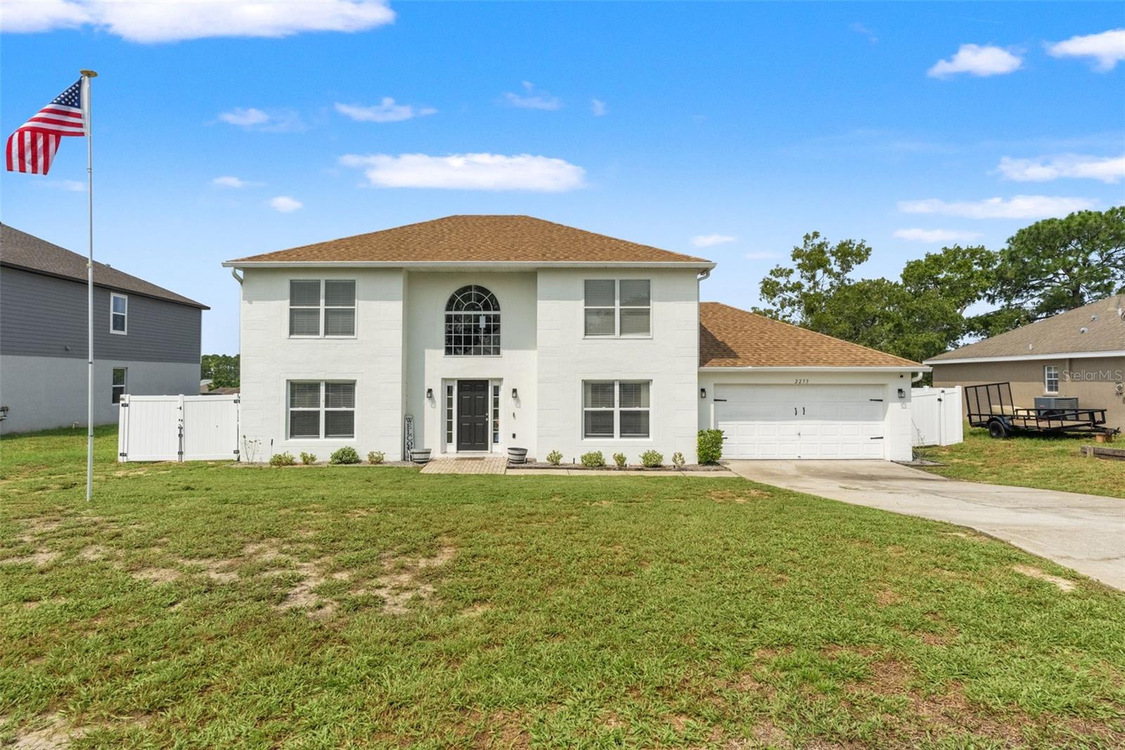 Your Florida Lifestyle Starts Here. Welcome to this beautifully maintained **move-in-ready two-story home offering 2,344 square feet of thoughtfully designed living space in one of Spring Hill's most convenient locations. Designed with both comfort and functionality in mind, this home features 3 bedrooms, 2.5 bathrooms a spacious upstairs loft perfect for a game room, media room, or second living area, and a versatile downstairs flex room that's ideal as a home office, playroom, or potential fourth bedroom (no closet). It's the perfect layout for growing families or anyone working from home. The open-concept kitchen is the heart of the home, featuring a large center island, corner pantry, abundant cabinetry, generous counter space, and all appliances included. It overlooks the inviting family room, where a beautiful fireplace creates the perfect focal point for cozy evenings and family gatherings. Enjoy peace of mind knowing the home has a **brand-new roof**, fresh interior and exterior paint**, and newer tile flooring, making it truly move-in ready. Step outside to your own private backyard retreat! The pool is made for entertaining, whether you're hosting weekend barbecues, celebrating with friends, or simply unwinding after a long day. The oversized backyard also offers plenty of space for boat parking a playground, pets, or future outdoor additions. Conveniently located just 5 minutes from the Suncoast Parkway**, you'll have an easy commute to Tampa and be approximately 45 minutes from Tampa International Airport**. Shopping, restaurants, grocery stores, schools, parks, and medical facilities are all just minutes away, giving you the perfect balance of convenience and peaceful living. From the spacious floor plan to the backyard oasis, cozy fireplace, and unbeatable location, this home truly has something for everyone. Schedule your private showing today and experience everything this exceptional Spring Hill home has.