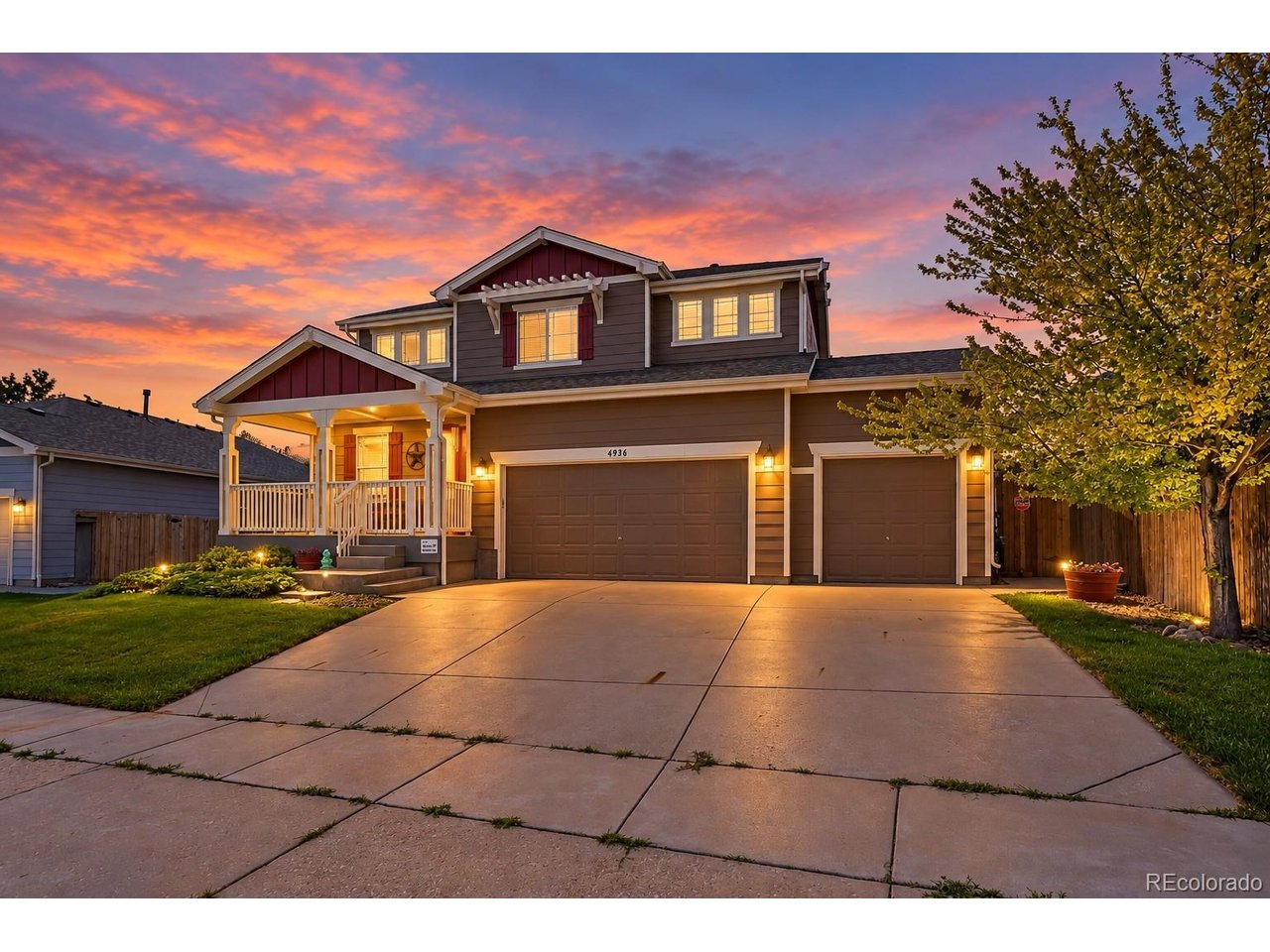 Welcome home to this beautifully maintained property where pride of ownership shines inside and out. Perfectly positioned directly across from open space, you'll enjoy peaceful views and a sense of privacy that's hard to find.Situated on a spacious 8,000-square-foot lot, the backyard is designed for both relaxation and entertaining. The oversized deck is the perfect place to host summer barbecues, enjoy your morning coffee, or unwind while taking in Colorado's beautiful sunsets. The fully fenced yard with 6-foot privacy fencing provides plenty of room for pets, play, and outdoor enjoyment.Inside, you'll find a thoughtfully cared-for home featuring a well-maintained kitchen with abundant workspace and storage, making everyday living and entertaining a breeze. Upstairs, the versatile loft offers endless possibilities as a home office, playroom, media space, or can easily be converted into a future fourth bedroom. The spacious primary retreat features a large walk-in closet and a luxurious jetted soaking tub, creating the perfect place to relax after a long day.The unfinished basement offers an incredible opportunity to build instant equity by creating the additional living space you've always wanted, whether it's a recreation room, home gym, guest suite, or additional bedrooms.Conveniently located just minutes from Prairie Center Shopping, Platte Valley Medical Center, schools, restaurants, and Highway 85, this home provides quick access for commuters while still offering the peaceful lifestyle of a quiet neighborhood. Combining beautiful open-space views, exceptional maintenance, room to grow, and an unbeatable location, this is a home you'll truly love.