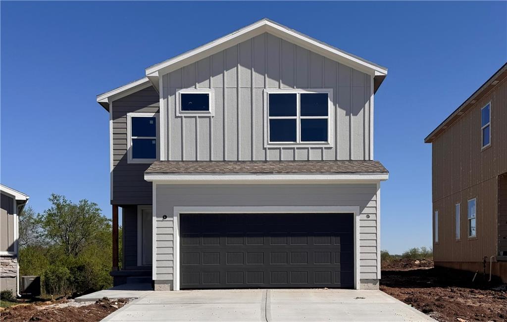 Step into the “Gardenia”, where modern charm and functionality converge in every detail.   Home is under construction with a June completion timeline.  Interior home photos are of a previously build of this plan. This 2-story, 4-bedroom, 2.5-bath home invites you into a world of open-concept living, bathed in natural light streaming through ample windows. At the heart of the home, a spacious kitchen and pantry await, offering practicality for culinary enthusiasts. All bedrooms feature walk-in closets and the laundry is conveniently located on the upper level, the “Gardenia” is designed to elevate your everyday living experience with effortless sophistication. Eastbrooke at Creekmoor has it all! Designed around 108 acre Lake Creekmoor and the acclaimed 18 Hole Championship Golf Course, Creekmoor offers one of the most comprehensive residential amenities packages available, where homeowners with both active and relaxed lifestyles enjoy what feels like vacation all year long. Pools, tennis, pickleball, basketball, 24-hour fitness center, golf pro shop, Tavern on the Moor restaurant and bar, fishing, boating, SUP, and still more...it's ALL here! With an abundance of shops, restaurants and services minutes away and with easy access to Jackson and Johnson Counties, homeowners have all the benefits of metro living at their fingertips while enjoying home life outside the hustle and bustle. Whether making your first home purchase or your last, this is a destination community like no other.