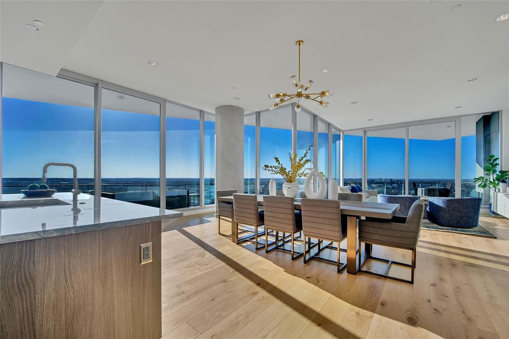 Don’t miss your chance—over 85% of our homes are already sold! This is the final opportunity to embrace the luxurious Harwood lifestyle, complete with scenic parks, delightful restaurants, and direct access to the iconic Katy Trail. Imagine breathtaking, panoramic views of Dallas from your private, expansive terrace featuring a cozy fireplace, an exclusive offering only at Bleu Ciel. This stunning 33-story architectural masterpiece, crafted by renowned Paris-based designer Jean-Michel Wilmotte and HDF, redefines elegance and modern living. As a resident of Bleu Ciel, you’ll enjoy a suite of exceptional amenities designed to elevate your lifestyle. Experience resort-style living with two junior Olympic-size pools, a fully equipped poolside kitchen, a rejuvenating spa, and a sophisticated wine lounge complete with a dedicated wine room and storage. Host meetings in two plush executive boardrooms equipped with state-of-the-art audio and visual technology, unwind in the social room with its cozy library, or retreat to your own private garage. Stay fit and rejuvenated in our cutting-edge fitness room, which includes a private yoga studio, or enjoy the pet area designed with your furry friends in mind. And with 24-7 concierge and valet services, every detail is taken care of, allowing you to enjoy life to the fullest.Experience sky-high living at its absolute finest, featuring floor-to-ceiling glass windows, luxurious Porcelanosa cabinetry, and premium Miele appliances. Your dream home awaits.