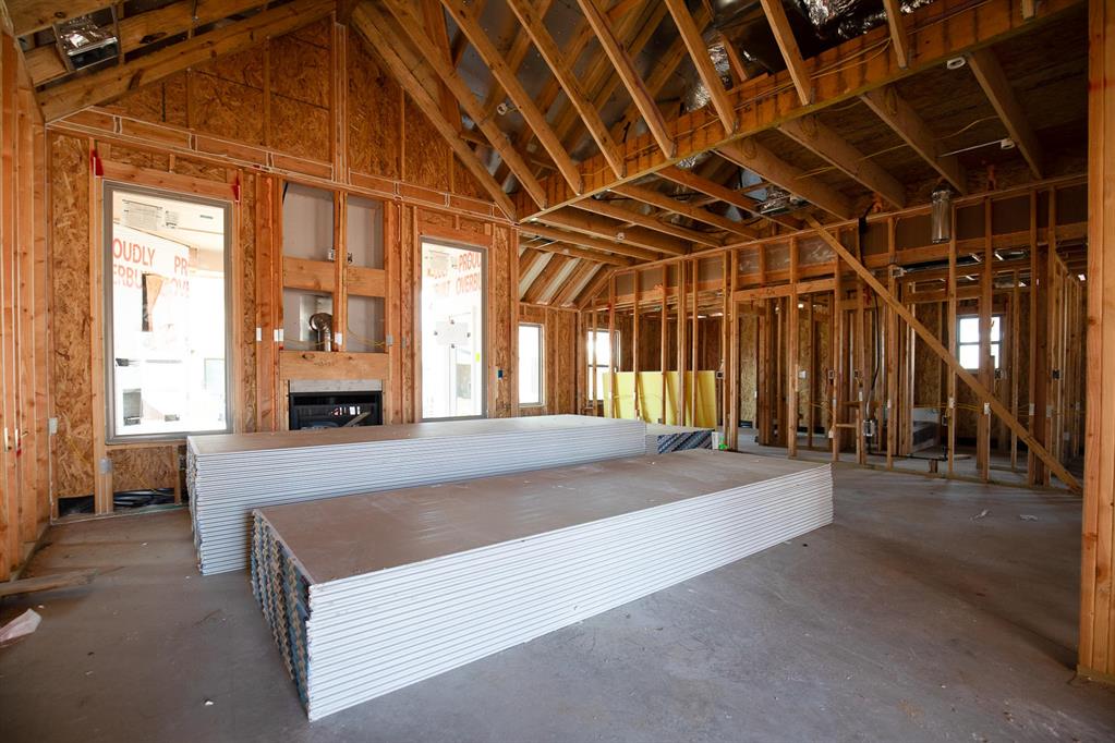 This Hummingbird Bonus Room 1 floor plan includes 2,495 Sqft of total living space, which includes 2,250 Sqft of indoor living and 245 Sqft of outdoor living space. This home offers 4 bedrooms, 3 full bathrooms, a utility room, a bonus room, and a 3-car garage with an in-ground storm shelter installed. The great room embraces a gas fireplace with a stacked stone detail, large windows, wood-look tile, Cat6 wiring, rocker switches throughout, and a flawless cathedral ceiling with a ceiling fan. The up-scale kitchen has stainless-steel appliances including a 5-burner cooktop, decorative tile backsplash, 3 CM countertops, a large center island with a trash can pullout, stellar pendant lighting, well-crafted cabinets to the ceiling with under cabinet lighting and cabinet hardware installed throughout, and a separate walk-in pantry. The prime suite boasts a sloped ceiling detail with a ceiling fan, windows, and our cozy carpet finish. The prime bath supports a dual sink vanity with framed mirrors and 3 CM countertops, a walk-in shower, a free-standing tub and TWO walk-in closets. Secondary bedrooms feature high ceilings with a ceiling fan, windows, sizeable closets, and carpeted flooring. The covered back patio includes an outdoor wood-burning fireplace, a gas line, and a TV hookup. Other amenities include our healthy home technology, an air filtration system, a tankless heater, R44 insulation, and more!