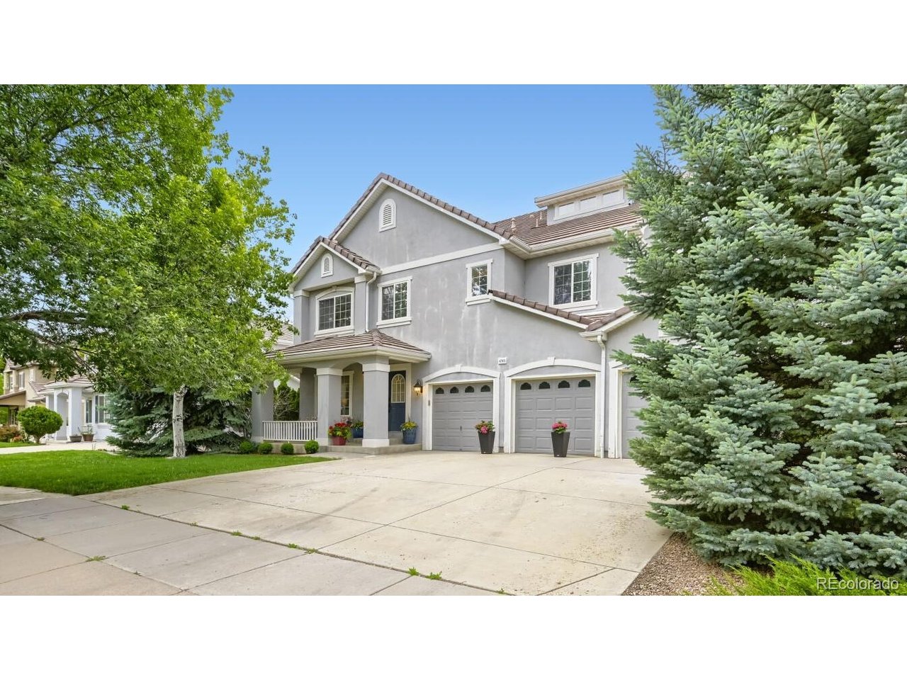 Welcome to Broadlands, one of Broomfield's most desirable master-planned communities, known for its beautiful golf course setting, mature landscaping, parks, trails, open space, and convenient access to shopping, dining, major commuter routes and access to well-regarded nearby schools. This spacious Oakwood Homes "Van Gogh" plan offers a wonderful combination of comfort, function, and flexible living space, including a rare finished attic bonus room with its own bathroom.The main level welcomes you with formal living and dining spaces, a practical mudroom/laundry room, powder bath, and a spacious kitchen featuring granite countertops, a large center island, breakfast nook, and easy access to the backyard. The kitchen flows into the inviting family room with a gas fireplace, creating a warm and comfortable gathering space.The second floor features an oversized primary suite with a 5-piece bathroom and walk-in closet, plus three additional bedrooms, a full bathroom, and a large bonus/game room complete with a wet bar. The finished attic is a standout feature, offering an additional bonus room and bathroom - ideal for guests, hobbies, work-from-home space, or a private retreat.The unfinished basement provides future expansion possibilities, while the attached 3-car garage adds everyday convenience. Spacious, versatile, and located in one of Broomfield's established communities, this home is ready for its next chapter.