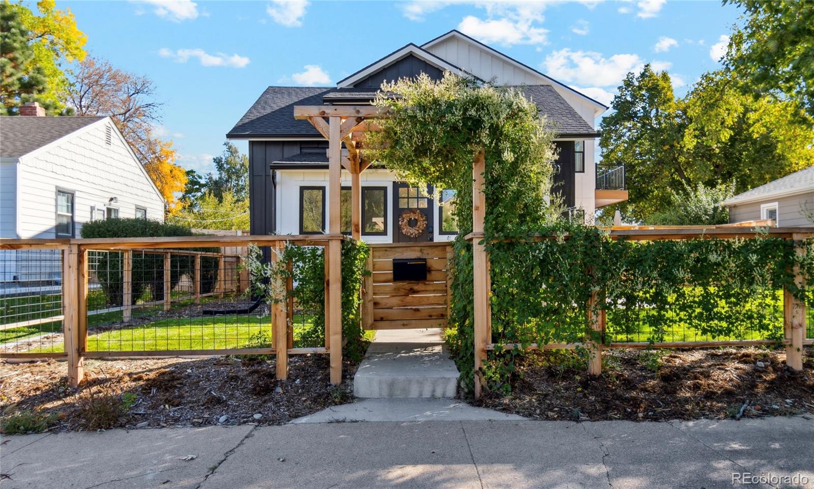 Welcome to 4144 Depew, in the heart of sought after Mountain View, a picturesque, quaint town in Denver. *This home was appraised in May of this year for $1,995,000- instant $200,000 equity!* It also has a legal STR license- nearly impossible to get in Denver! Located just blocks from Tennyson St, Sloan’s Lake, Randall Park, Edgewater, Highlands Square & Berkeley Park, this meticulously crafted custom home embodies everything buyers are asking for. Originally built in 1924, all of the unique character that makes a historic home special have been highlighted in this luxury designer farmhouse. There is also a privacy boasting ADU above the detached 2 car garage, which can be used as a mother-in-law suite, or an income generating opportunity. The 540 sq ft ADU is currently generating $2030/month. 
The main home features 5 beds/4 baths, and the ADU is a 1 bed/1 full bath w/ laundry hook-up, & private entrance. Notable features of the home include: historic sunroom-original to the 1924 home, main floor primary (or office) with en suite and heated floors, large open kitchen with high end appliances, custom wood cabinetry, tons of storage, cozy under the stairs reading nook, hidden door leading to partial basement and incredible storage area, dining room with huge bar, full wall of sliding glass doors, expansive deck and paradise like back yard and separate courtyard, fire pit, dog run, two car garage with electric car charger, fully fenced front and back yard, front and back sprinklers, two separate furnace and AC units for each floor to maximize heating and cooling, upper level laundry, game room, deck off the primary bedroom, and second en suite with heated floors, automatic heated bidet, and giant rain head. Don't miss your chance to own this beautiful custom home, as well as have a chance to walk into instant equity, an income generating opportunity (offset your mortgage!), or the potential to continue the already successful Airbnb! Home can be sold fully furnished