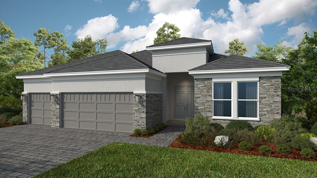 Under Construction. What's Special: No Rear Neighbors | Water View | South Facing Patio | 3-Car Garage | Secondary Bedroom with Attached Bathroom. New Construction - May Completion! Built by America's Most Trusted Home Builder. This elegant new home welcomes you from the front porch into a sweeping foyer that opens to a thoughtfully designed open-concept layout, perfect for everyday living. The great room connects effortlessly to the formal and casual dining areas and the gourmet kitchen, creating an ideal space for gathering and entertaining. Sliding doors extend the living space outdoors to the covered lanai for seamless indoor-outdoor enjoyment. Privately situated, the primary suite offers a peaceful retreat with a spa-inspired bathroom and a walk-in closet. At the front of the home, two secondary bedroom suites each feature a private bathroom, complemented by a powder room, laundry room, and a quiet study. Additional Highlights Include: garden tub in the primary bathroom, covered extended lanai with an outdoor kitchen rough-in, gourmet kitchen, study, tray ceiling package, pool and spa prewire, water softener rough-in, and impact windows throughout the whole house. Photos are for representative purposes only. MLS#TB8503290 - Discover Esplanade at Coasterra, your gateway to a new level of resort-style living in Palmetto, Florida. This vibrant gated community is designed to inspire meaningful connections and elevate your lifestyle with signature amenities and curated programs that invigorate the mind, body, and spirit. From beautifully appointed homes to concierge services and endless activities, every detail is crafted to make each day feel like a dream vacation. Life at Esplanade means enjoying a shimmering resort-style pool and spa with poolside cabanas, tennis and pickleball courts, and a state-of-the-art fitness center featuring Technogym® equipment. Unwind with signature spa services, gather with friends at the Bahama Bar, or challenge yourself in the virtual game suite. Outdoor enthusiasts will love the community garden, fire-side seating, and event lawn, while nature lovers can explore the NWF Monarch Butterfly Garden and NWF Nature Play Space. There’s even a bark park for your furry friends. With so many thoughtfully designed spaces, Esplanade at Coasterra offers everything you need to live your best life, every single day.