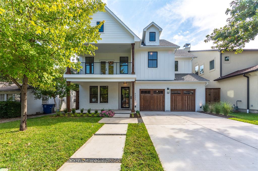 Stunning 2021 construction in Wilshire Heights! Zoned for Mockingbird Elementary, this gorgeous custom home has white oak hardwoods, designer light fixtures, paneled walls and black steel metal doors and windows that bring in tons of natural light! The main living area has a cozy gas log fireplace and an open floor plan to kitchen and separate dining room for easy living and entertaining. The designer kitchen has a large porcelain island with breakfast bar seating, Wifi-enabled Kitchen Aid Gas Range, built-in refrigerator and Miele Coffee maker, custom cabinets with glass displays and stunning pendant lighting. Off the kitchen you have a mudroom with storage and a large pantry with Whirlpool wine cooler! Gorgeous sliding and folding patio doors off the living room open to the large covered patio and backyard with stone fire pit area and a beautiful mature tree that provides shade in summer months! Upstairs is the second living area or game room and three bedrooms with attached bathrooms. The stunning primary suite has herringbone patterned floors, Shades of Light bubbled glass light fixture and french doors that lead to the covered front balcony! Additional property features: water filtration system, energy efficient foam insulation, covered front porch and a front-facing double wood door garage. This is one to see in person!