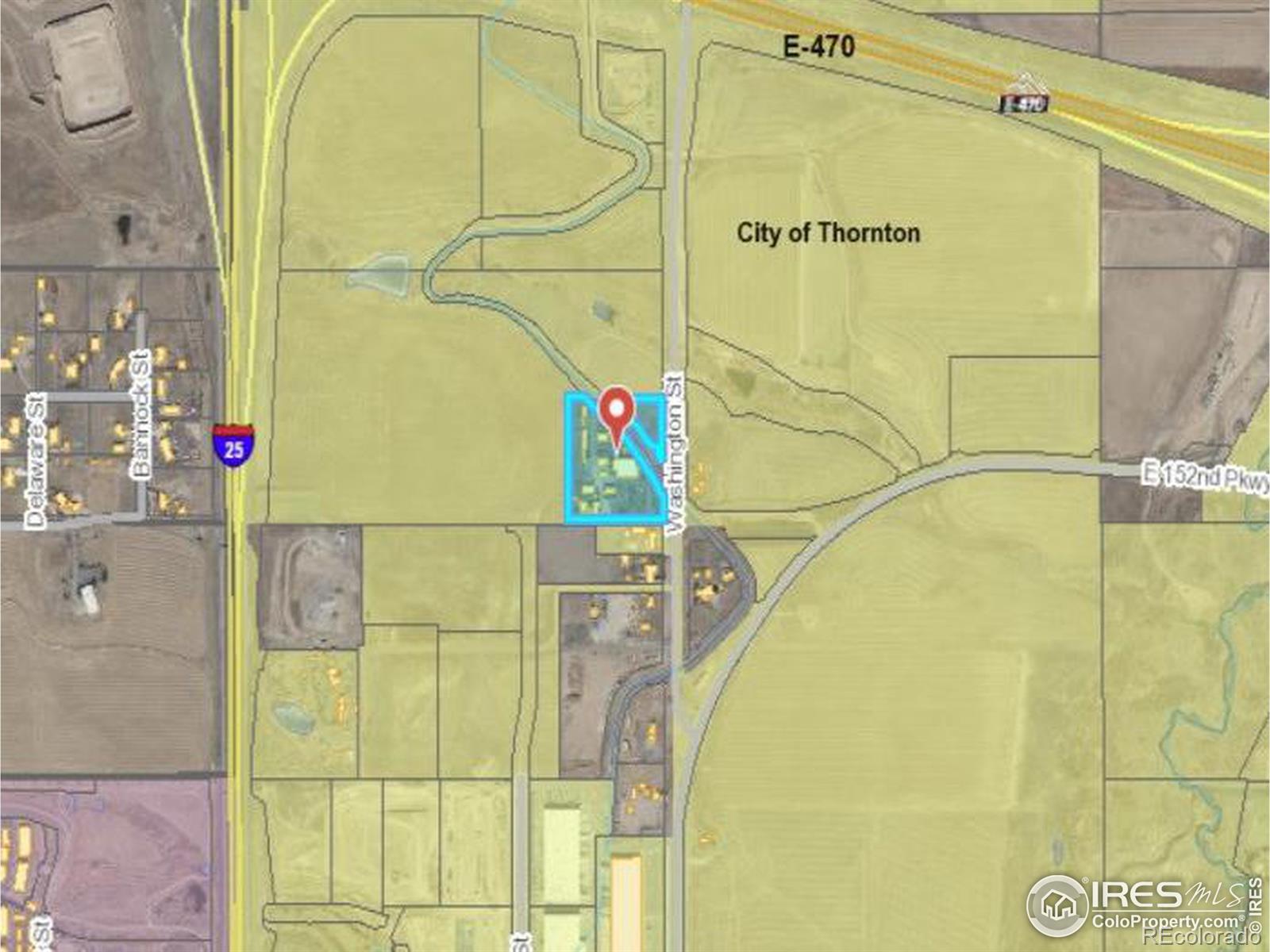 8.75 acre+- parcel located in the path of development surrounded by recent and ongoing development near the recently improved intersection of Washington St  and E. 152nd Parkway (high traffic and signaled intersection), south of E470, east of I-25.   Still zoned Adams County, surrounded by City of Thornton.  Great potential for various uses (Retail, Commercial, Industrial and or other investment opportunities), supported by City of Thornton.   Recent road and other infrastructure improvements surround this property.   Surrounding parcels in process of going through final development entitlements for an Employment Center Zoning, which would abut subject property with streets and other infrastructure improvements. Subject property has 3 approved living units, multiple outbuildings/storage, horse/livestock facilities, indoor riding arena, horse runs, hay shed, multiple water taps, one livestock well --- all providing multiple income producing potential while building equity for acquisition or future gains.