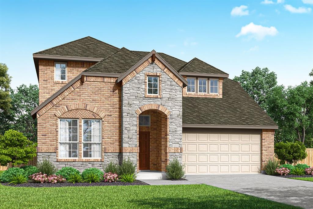 MLS# 21392373 - Built by Pacesetter Homes - Oct 2026 completion! ~ This home at 1036 Wheatland Drive features the Richardson floor plan with 5 bedrooms and 4.5 bathrooms. A dedicated study provides a flexible space for work or quiet retreat. The family room is enhanced by a cozy fireplace and added LED disk lighting, creating a warm and inviting atmosphere. The deluxe kitchen includes 42? cabinets, stainless steel appliances, and brushed nickel light fixtures for a clean and modern finish. The master bedroom features added windows, bringing in natural light and elevating the overall space. Upstairs, the game room includes a pop-up ceiling and is pre-wired for a wall-mounted TV, with additional pre-wiring in the family room for added convenience. Full gutters complete the home.