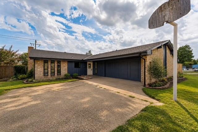 Mostly remodeled and new HVAC. 3 bed 2 bath with large kitchen and living. 2 car garage with quick access to I40 via Rockwell.