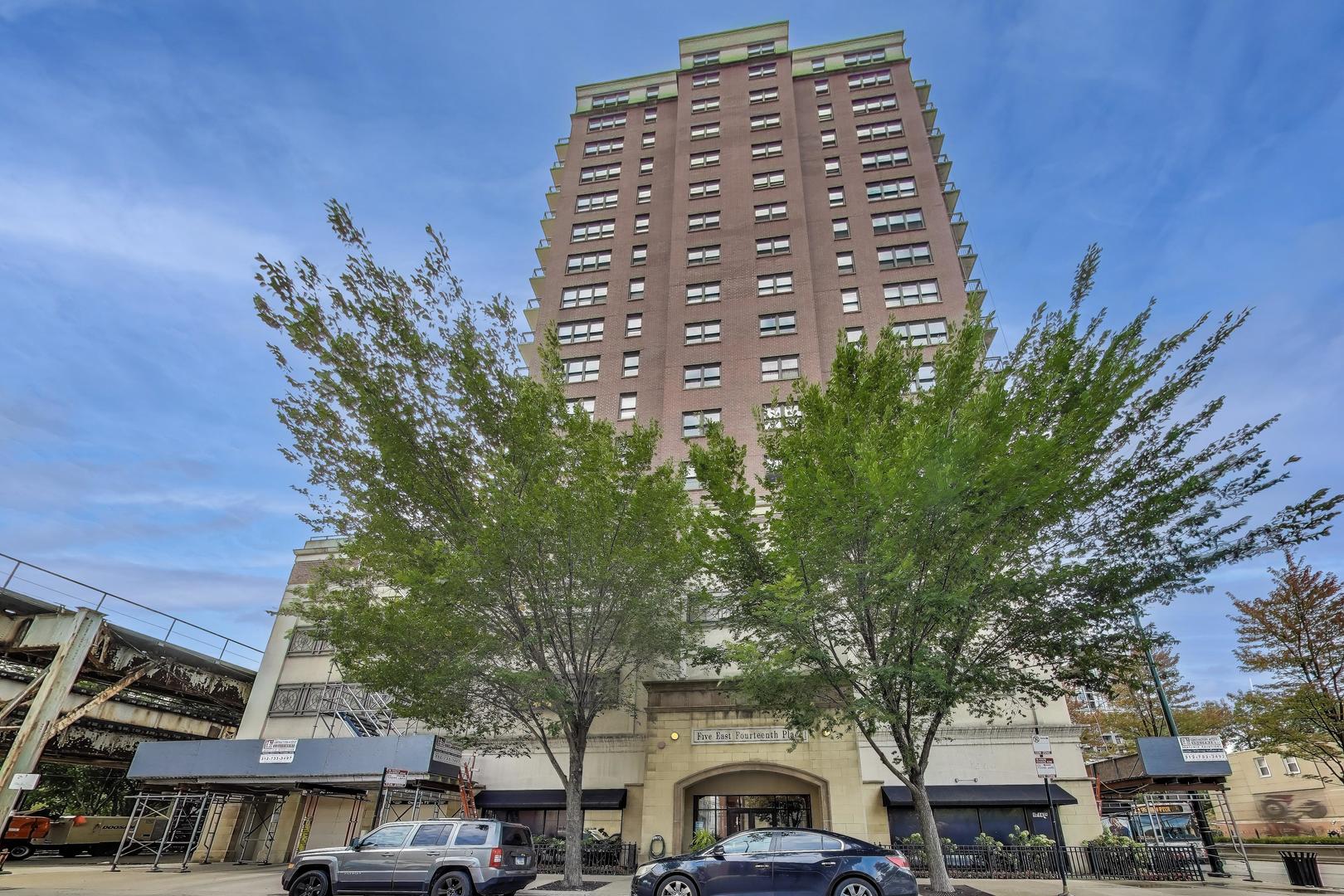 Elevated views meet elevated living in this beautifully refreshed Northeast corner home, showcasing sweeping views from every room-plus a rare, fully private 20' x 30' terrace that truly sets this residence apart.    This spacious 2 bed / 2 bath residence has been thoughtfully updated throughout with brand-new  luxury wood laminate flooring, fresh paint, updated lighting, and subtle design enhancements that create a clean, modern aesthetic. The open-concept living and dining area offers a warm, functional layout anchored by a gas fireplace and a versatile built-in nook ideal for a home office or bar. Floor-to-ceiling windows and direct access to the expansive terrace provide a seamless indoor-outdoor flow perfect for entertaining.    The updated kitchen features white cabinetry, granite countertops, stainless steel appliances, a generous island, and abundant storage. Both bedrooms are oversized, including a serene primary suite with dual vanities, a jacuzzi tub, and a separate walk-in shower.    Additional conveniences include an in-unit laundry closet with a full-size washer/dryer and extra building storage. Residents enjoy a well-managed, full-amenity community offering door staff, a fitness room, bike storage, dog run, and additional storage.  Ideally located in the South Loop, you're steps from restaurants, bars, grocery shopping, museums, Grant Park, Soldier Field, the lakefront, the CTA Red/Orange/Green lines, and countless other conveniences.  Indoor heated garage parking available for $25k.