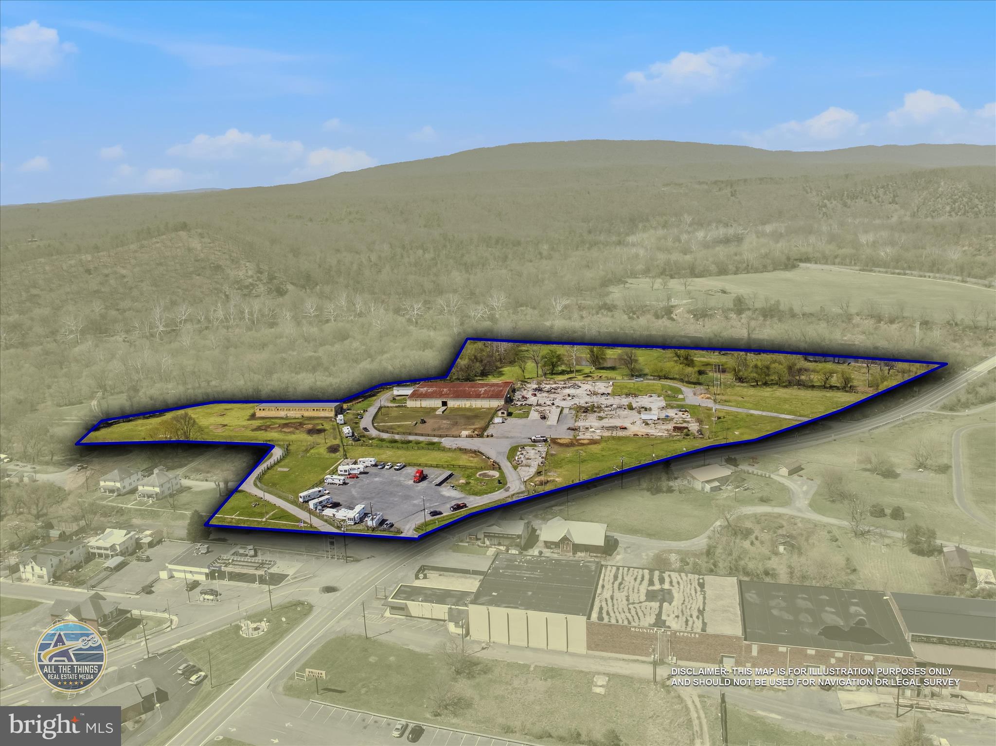 Welcome to a rare commercial opportunity where versatility meets boundless potential in the heart of West Virginia's scenic countryside. This extraordinary property offers not one, but two impressive structures ready to serve your vision — a massive 21,000 square foot steel building equipped with two loading docks and a substantial 16,000 square foot secondary building providing ample space for operations, storage, or creative enterprise. Beyond the buildings, the land itself tells an even more compelling story. Approximately 1,200 feet of stunning river frontage creates a picturesque backdrop that most commercial properties can only dream about. A tranquil pond, fourteen fruit trees, and four fenced pasture fields paint a landscape bursting with agricultural charm and recreational appeal. Seven horse stalls stand ready for equestrian enthusiasts, while ten camper hookups hint at the property's incredible campground potential.The outdoor space here is nothing short of spectacular. Whether you envision a thriving campground destination, a working farm, an event venue, or a unique commercial operation, this property hands you the canvas and says, "Go wild." Public water and sewage connections sweeten the deal considerably, eliminating costly infrastructure headaches before they even begin. Adventure seekers will love the proximity to the historic Chesapeake and Ohio Canal and the legendary Paw Paw Tunnel, drawing visitors and outdoor enthusiasts year-round. Properties with this much character and flexibility rarely come to market. Schedule your private tour today before someone else claims this gem.
