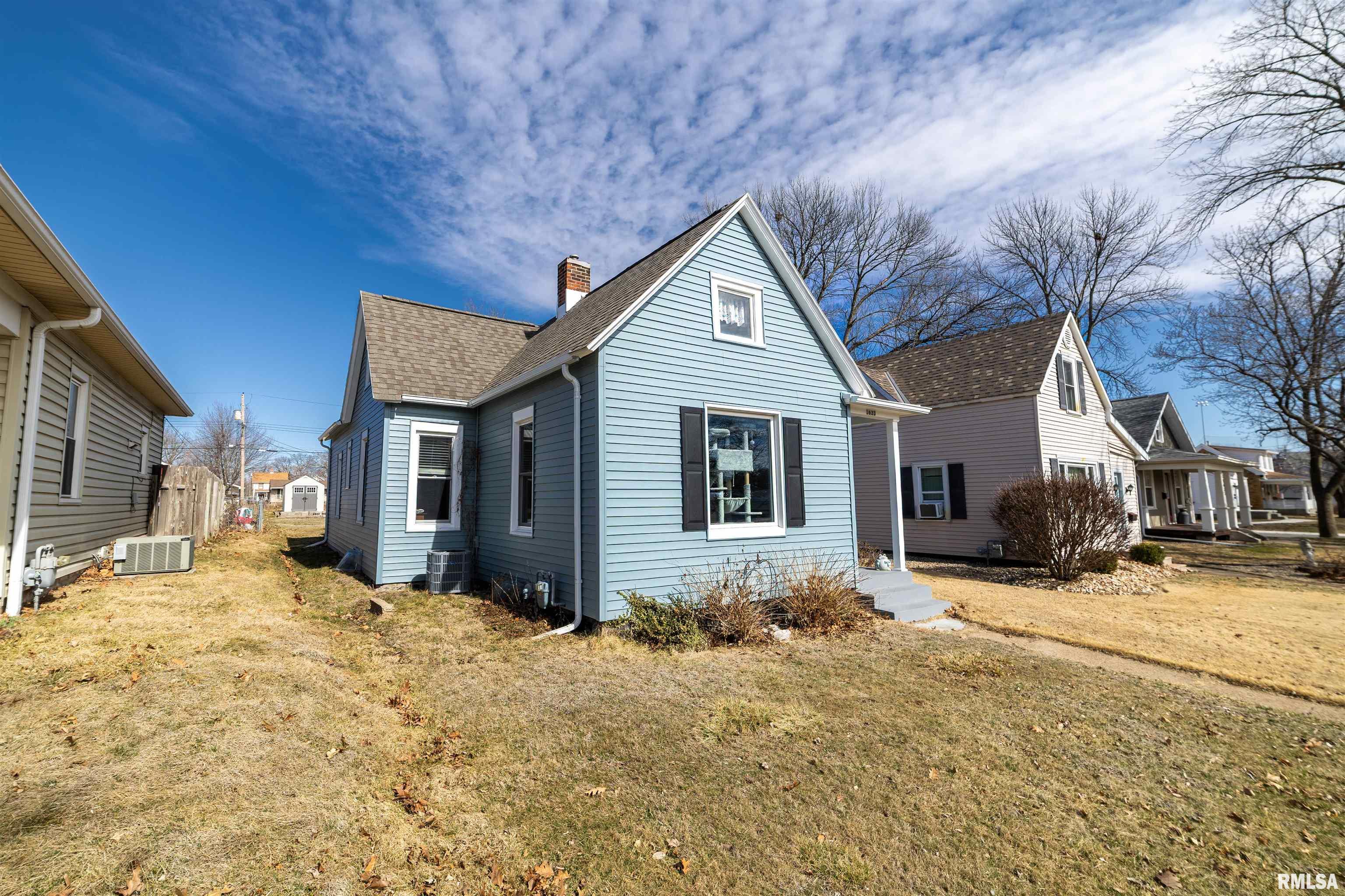 Move-in ready and thoughtfully updated, this 2 bedroom, 1 bath home offers comfortable living plus finished basement space for added flexibility. Recent improvements include updated HVAC, water heater, and windows, helping provide efficiency and peace of mind. The main level offers functional living space filled with natural light, while the finished basement expands your options with room for a family room, office, workout area, or additional flex space. Step outside to a spacious backyard featuring a deck ideal for relaxing or entertaining. A concrete slab off the alley is already in place for a future garage build. Off-street parking adds everyday convenience. If you're looking for an affordable home with updates already completed and extra finished space, 1633 Spruce is ready for its next owner.