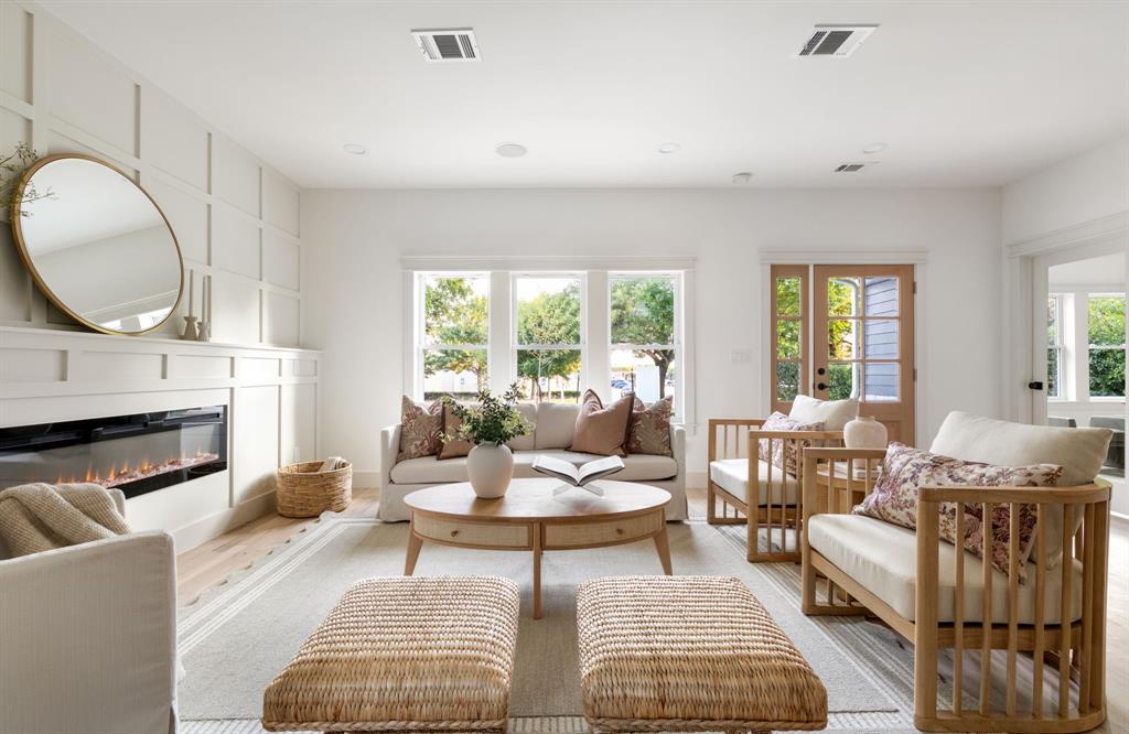 Welcome to your dream home, completely reimagined, fully rebuilt & move-in ready Craftsman in the highly sought-after Lower Greenville neighborhood, Belmont Addition Conservation District! Situated on a large 55 x 202 lot, this stunning two-story residence, has been fully redesigned in 2025 to feature 4 bedrooms, 3.5 bathrooms, 2 living, 2 dining areas and a detached 2-car garage, with every inch of the home brand new from the foundation up. Step inside to discover custom white oak hardwood floors throughout & a thoughtfully designed open layout that radiates modern sophistication. You're immediately greeted by a spacious living area that flows effortlessly into a formal dining room, perfect for entertaining. The heart of the home is a chef’s dream: a light-filled kitchen equipped w-stainless steel appliances, custom cabinetry, a wine fridge, and an oversized butler’s pantry offering both style and storage. Downstairs offers a flexible floorplan that includes a guest suite with its own fully updated ensuite bathroom, ideal for visiting family or long-term guests and an office (can be used as a playroom or bedroom). Upstairs, enjoy a multi-use game room or living space, ideal for movie nights, game days, or a cozy lounge. Retreat to your private primary suite featuring a custom-designed ensuite bathroom and exclusive access to a second-story balcony, your personal oasis in the city. Two additional full-sized bedrooms and another full bathroom complete the upper level. Step outside to your spacious backyard, perfect for entertaining, relaxing, or letting pets roam. The oversized detached garage adds storage and flexibility. All of this just steps away from the vibrant dining, shopping, and nightlife that Lower Greenville is known for. Minutes from everything, surrounded by convenience, and built for modern living, this home truly has it all.