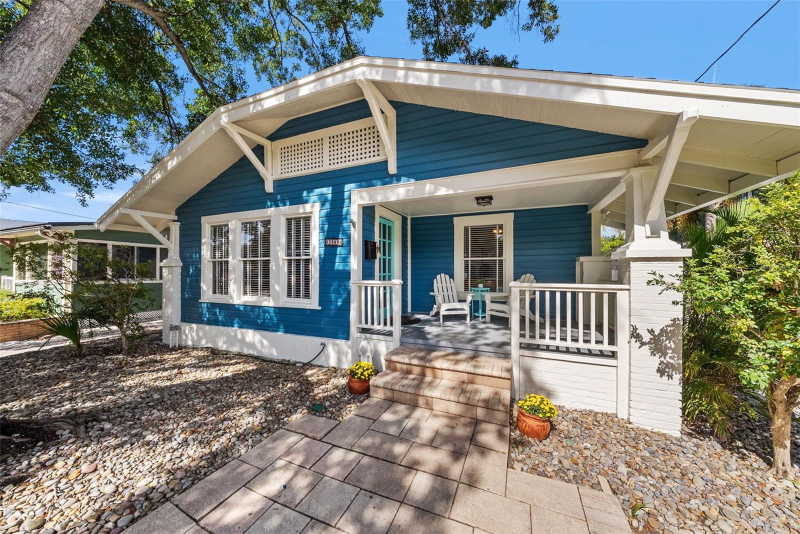 Welcome to the most charming Palma Ceia bungalow—perfectly located in one of South Tampa’s most desirable and walkable neighborhoods. This beautifully updated 3-bedroom, 2-bath home blends classic characterwith modern luxury, offering light-filled living spaces and thoughtful upgrades throughout.  Step inside and immediately feel at home with gorgeous Heart Pine floors, abundant natural light, and a warm, inviting layout. Thechef-inspired kitchen (2023) features high-end appliances, a gas cooktop, and reverse osmosis water filtration in the kitchen- perfect for cooking and entertaining. The spacious primary suite is a true retreat, completewith a private walkout to the newly built back deck (2024) and a fully turfed backyard. The outdoor space also includes a paver BBQ patio, drought-friendly landscaping, and no chemical pesticides—ideal forlow-maintenance living.  Additional upgrades include: Roof (2022) with 12-year warranty, Tankless water heaterHigh-end OptimH2O whole-home water filtration & conditioner (non-salt system), in-line fluoride/carbon filter for fridge water/ice, New Carrier DC Inverter AC system (2023), 30A generator connection with manual interlock,New interior & exterior paint (2025).  A charming front porch welcomes you as you arrive, setting the tone for this picture-perfect bungalow. With its unbeatable location, walkability to Palma Ceia favorites, and a rarecombination of character and modern upgrades, this home is truly move-in ready.Don’t miss your chance to own this Palma Ceia gem—homes like this are exceptionally hard to find!